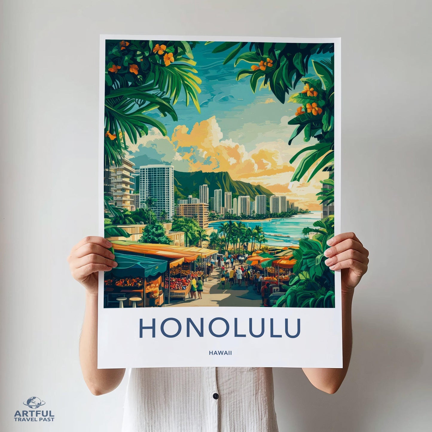 Honolulu Poster - Hawaii Wall Art