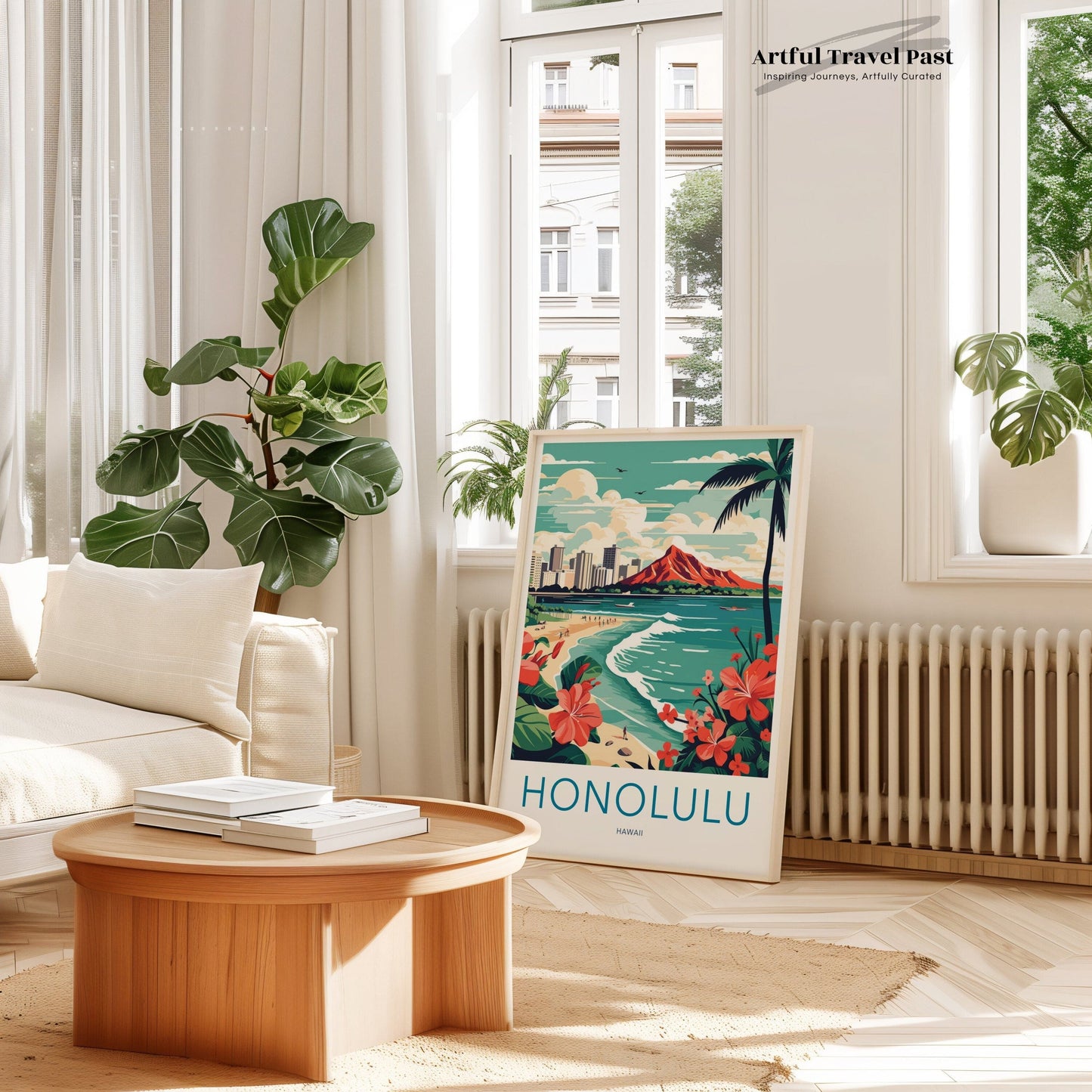 Honolulu Poster | Hawaii Wall Art | America Decor