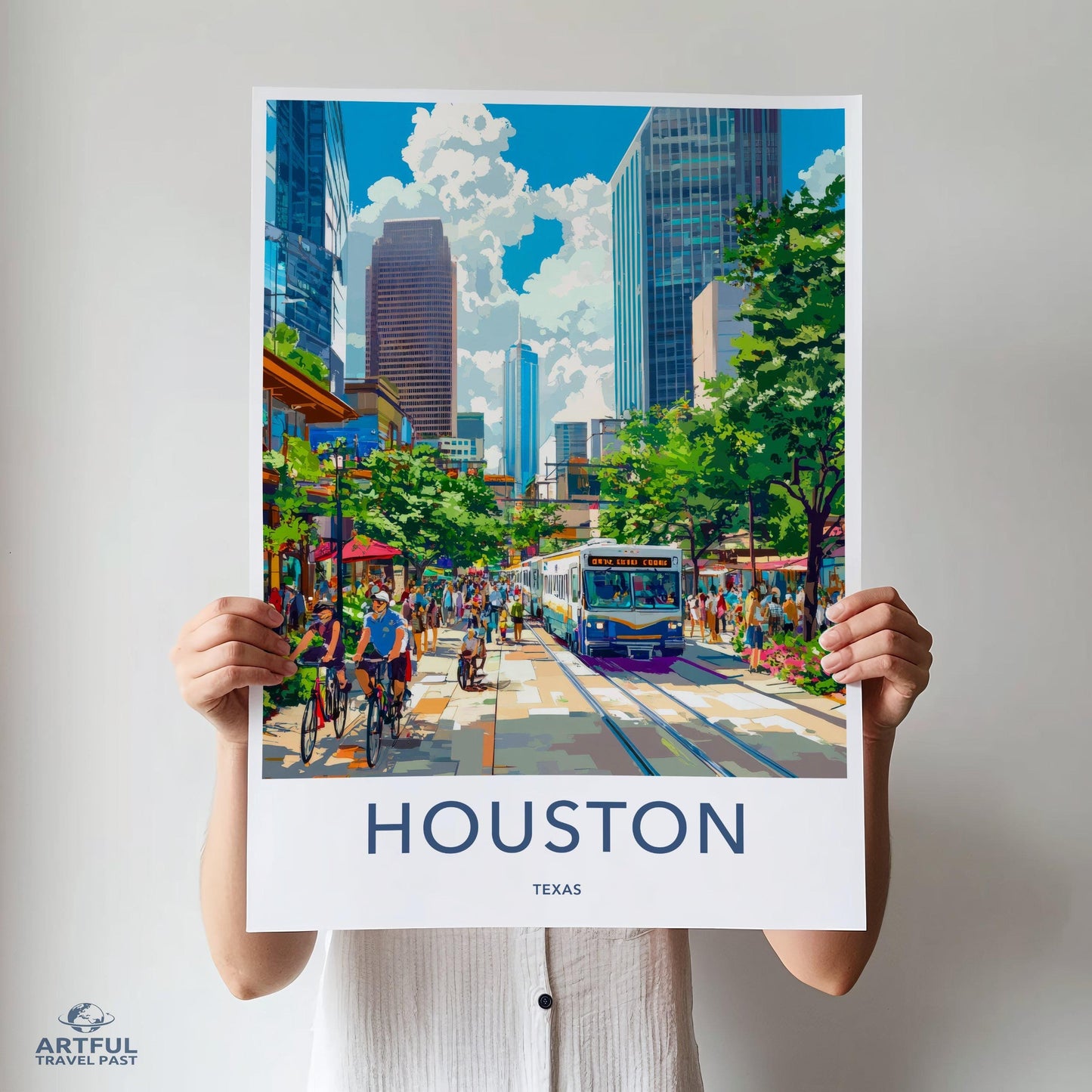 Houston Poster - Texas Wall Art