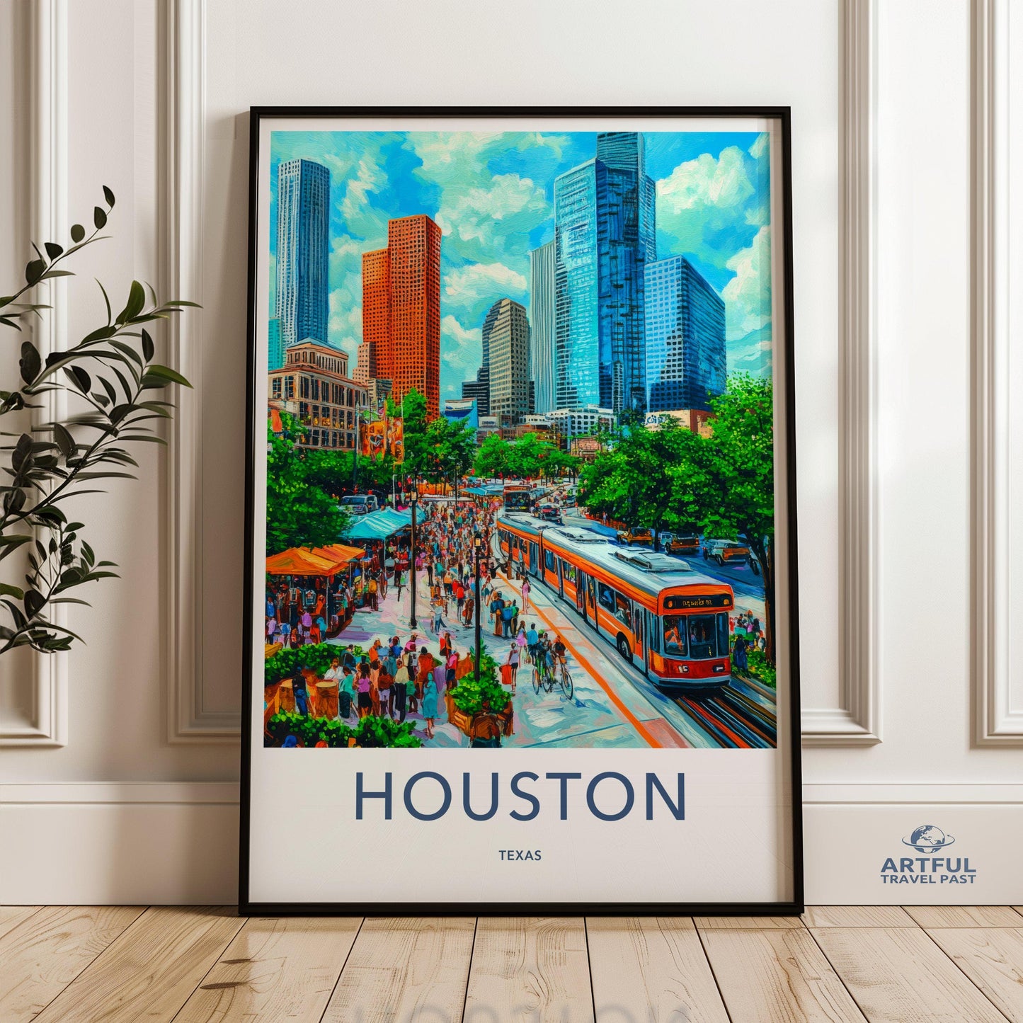 Houston Poster - Texas Wall Art