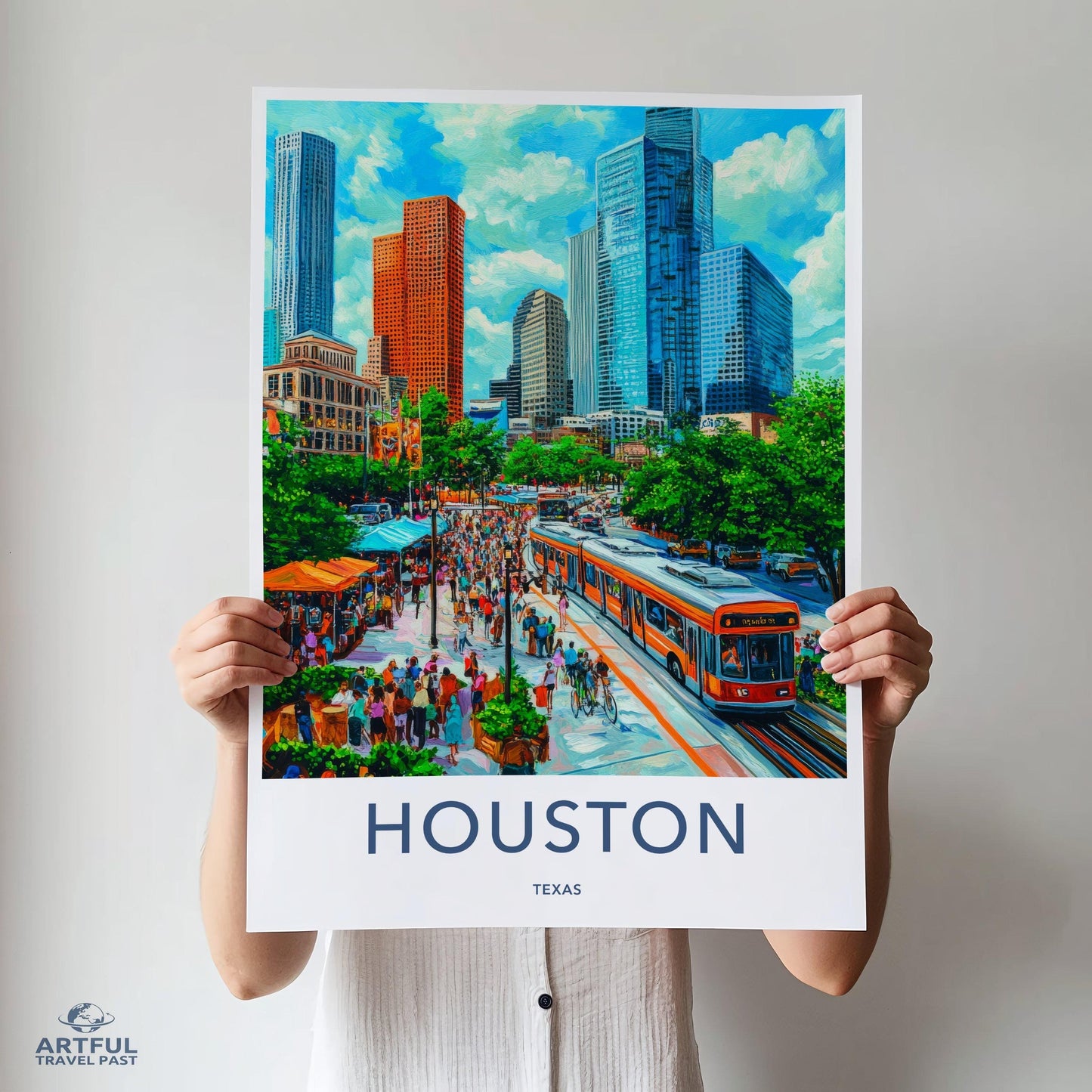 Houston Poster - Texas Wall Art