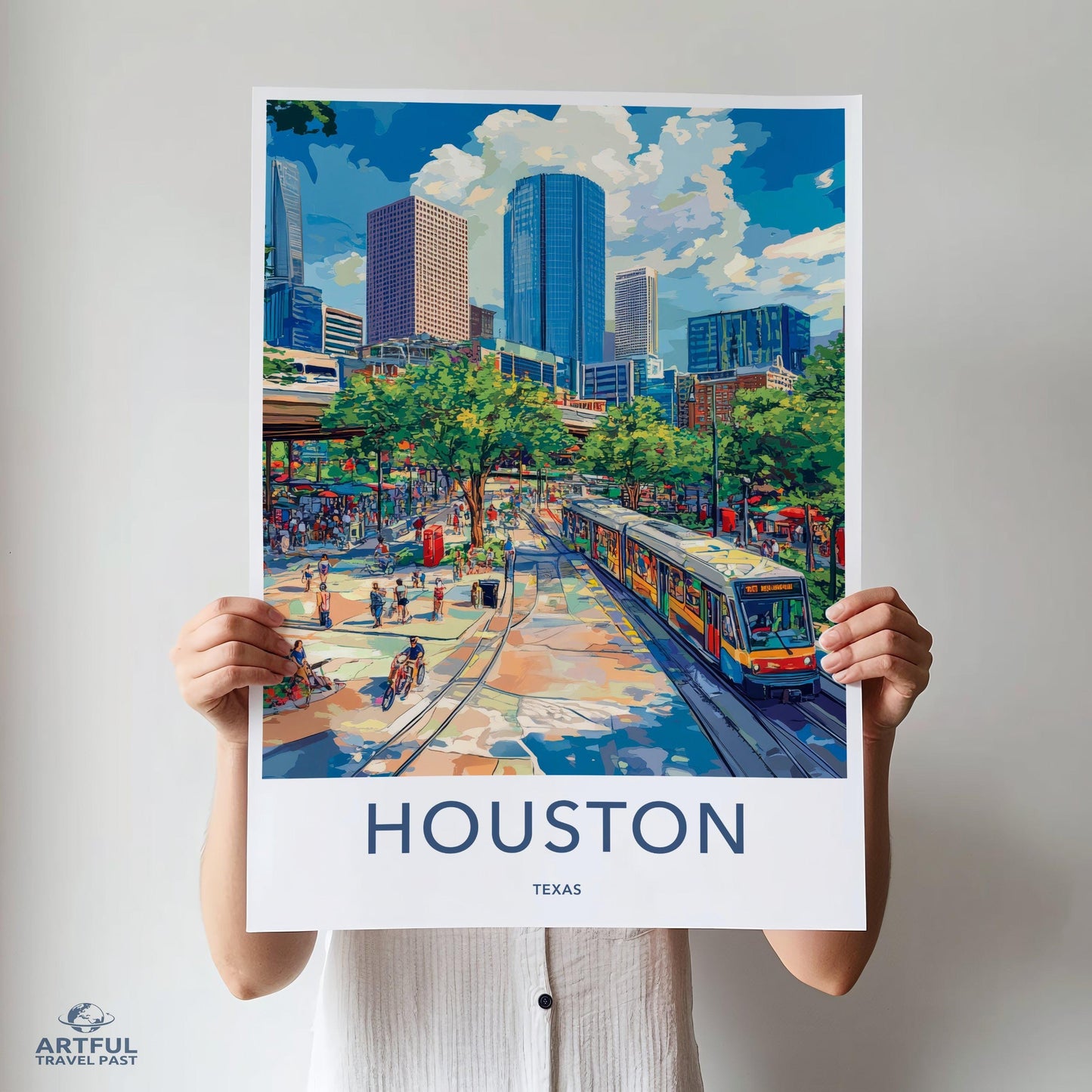 Houston Poster - Texas Wall Art