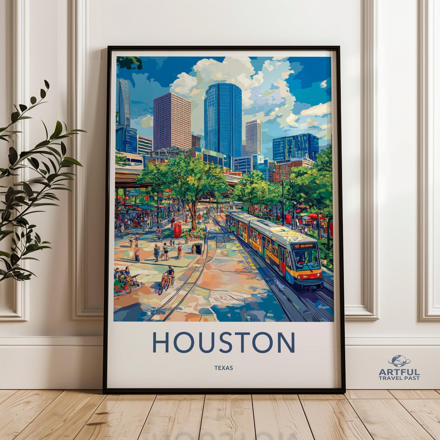 Houston Poster - Texas Wall Art