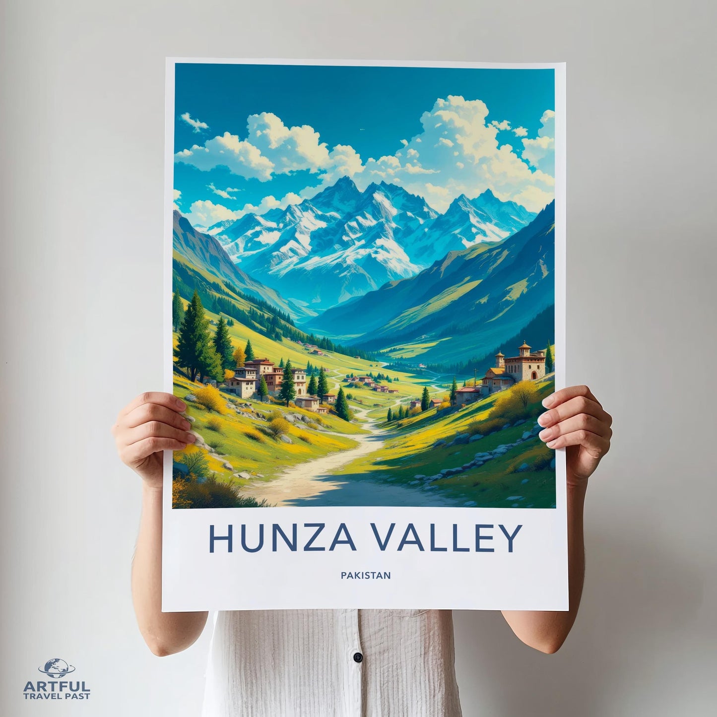 Hunza Valley Poster - Pakistan Wall Art