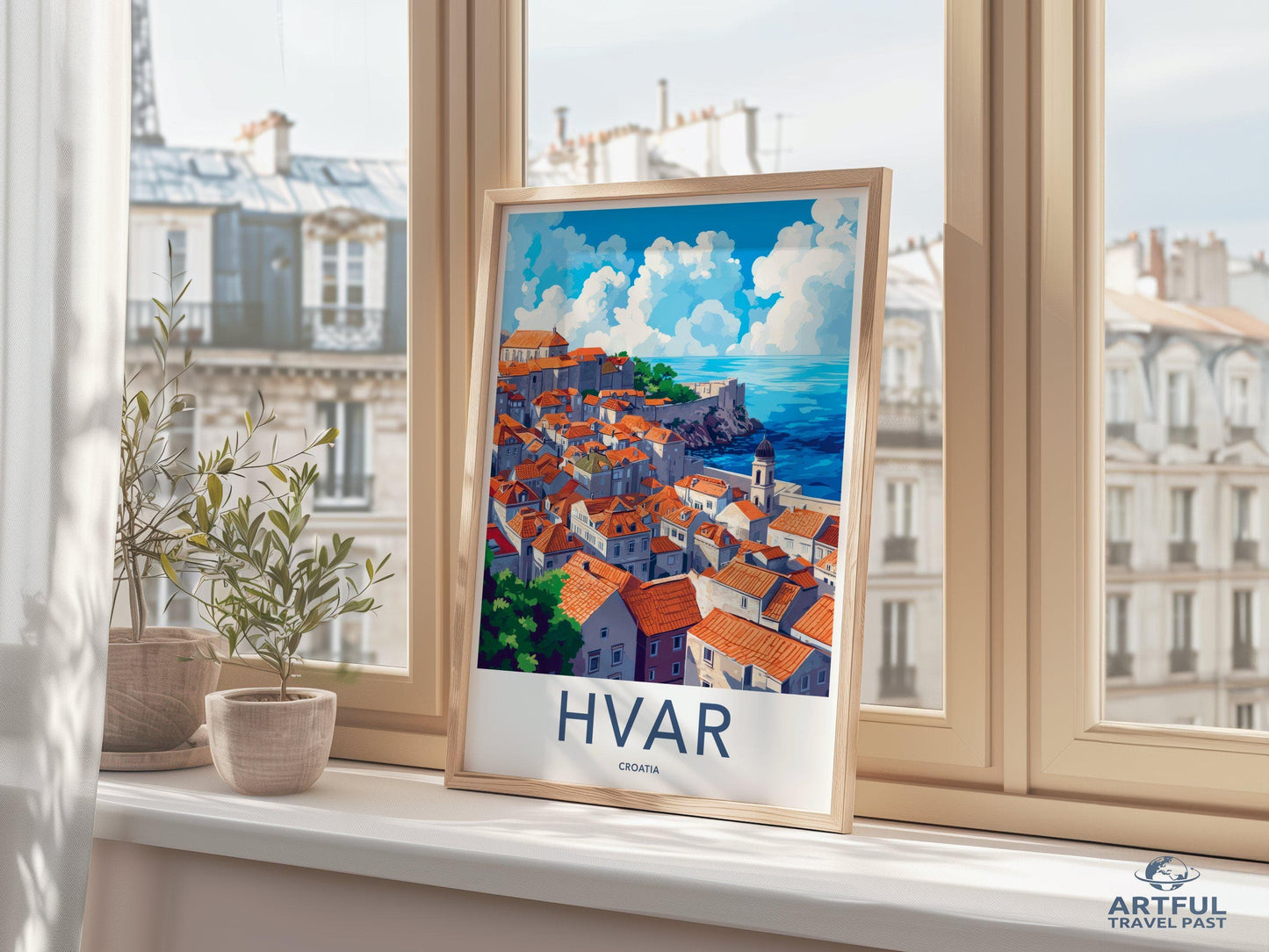 Hvar Poster | Croatia Wall Art | Europe Decor