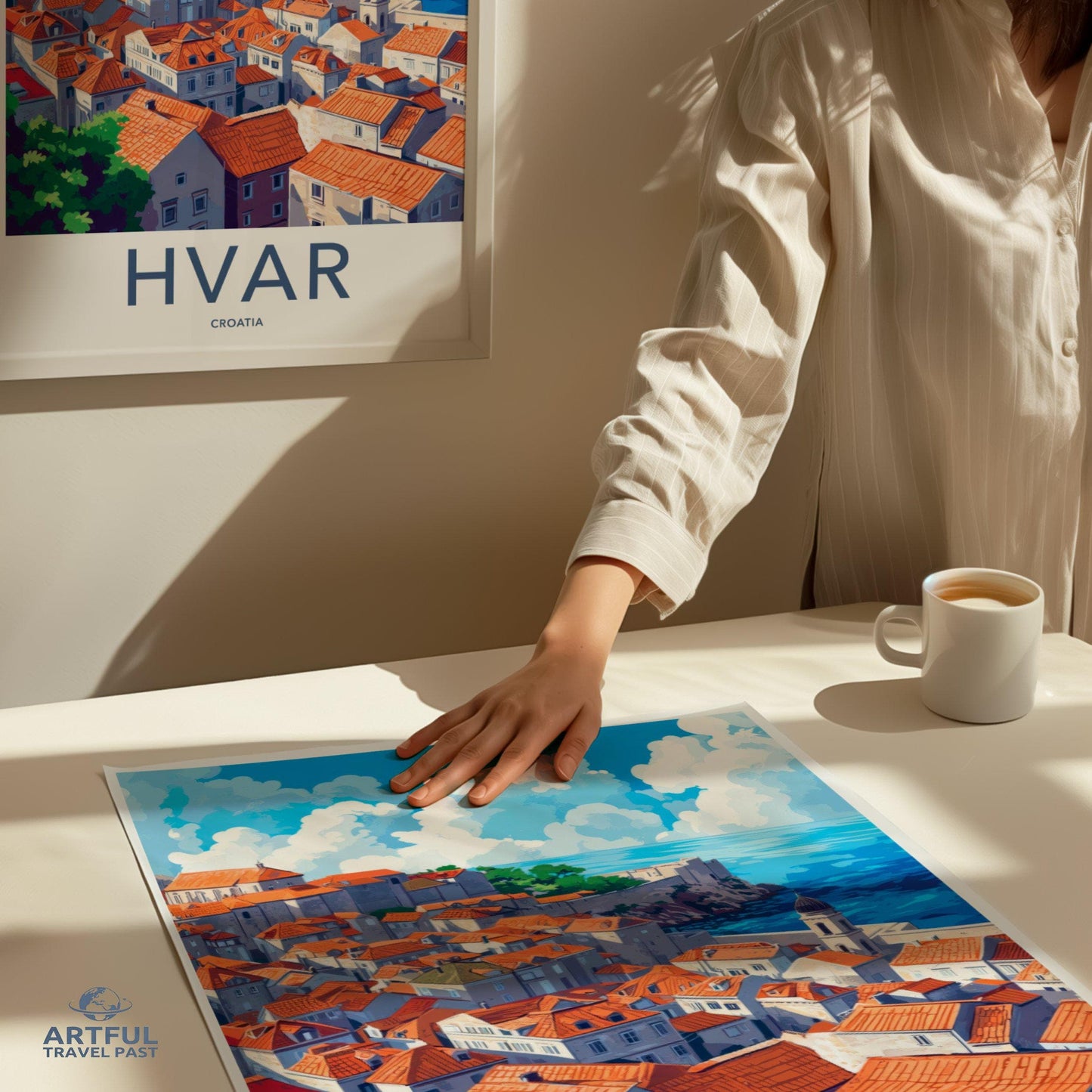 Hvar Poster | Croatia Wall Art | Europe Decor