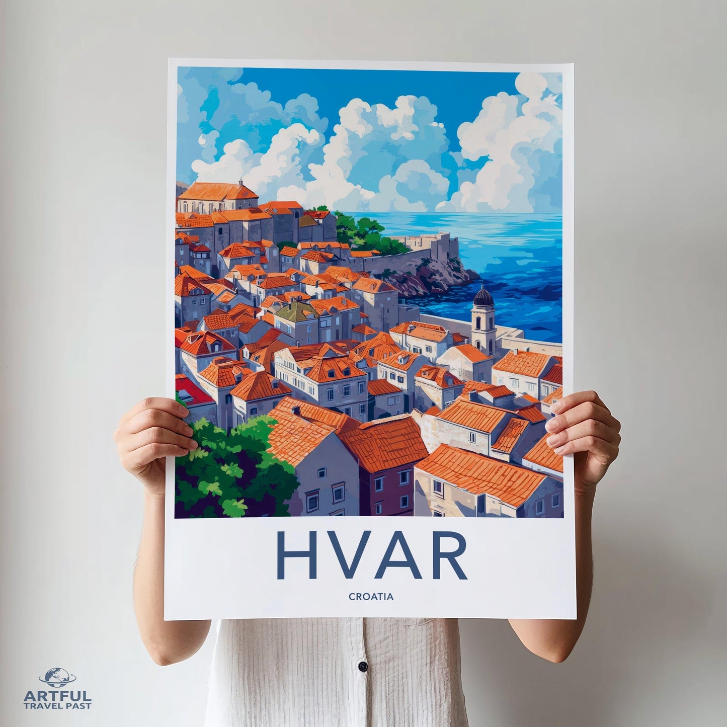 Hvar Poster | Croatia Wall Art | Europe Decor