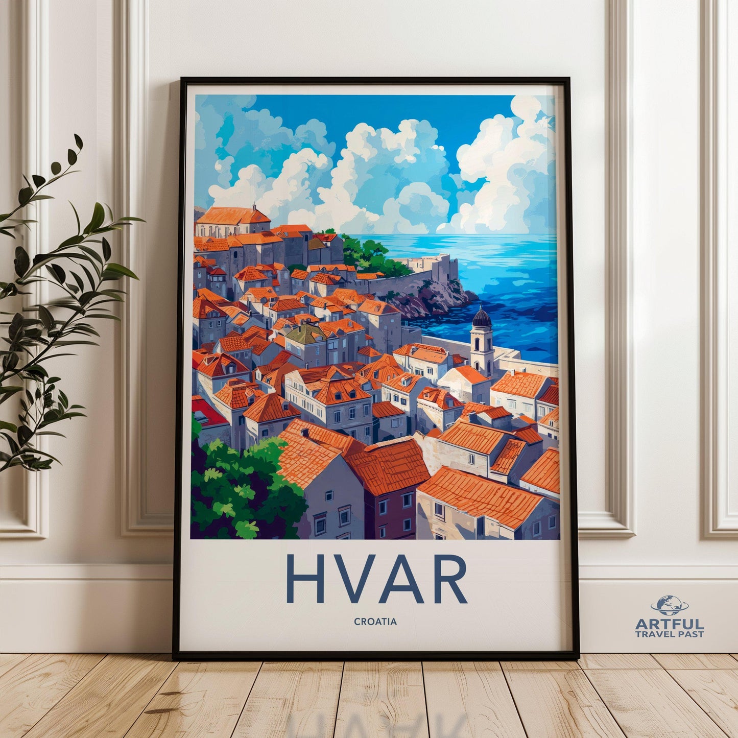 Hvar Poster | Croatia Wall Art | Europe Decor