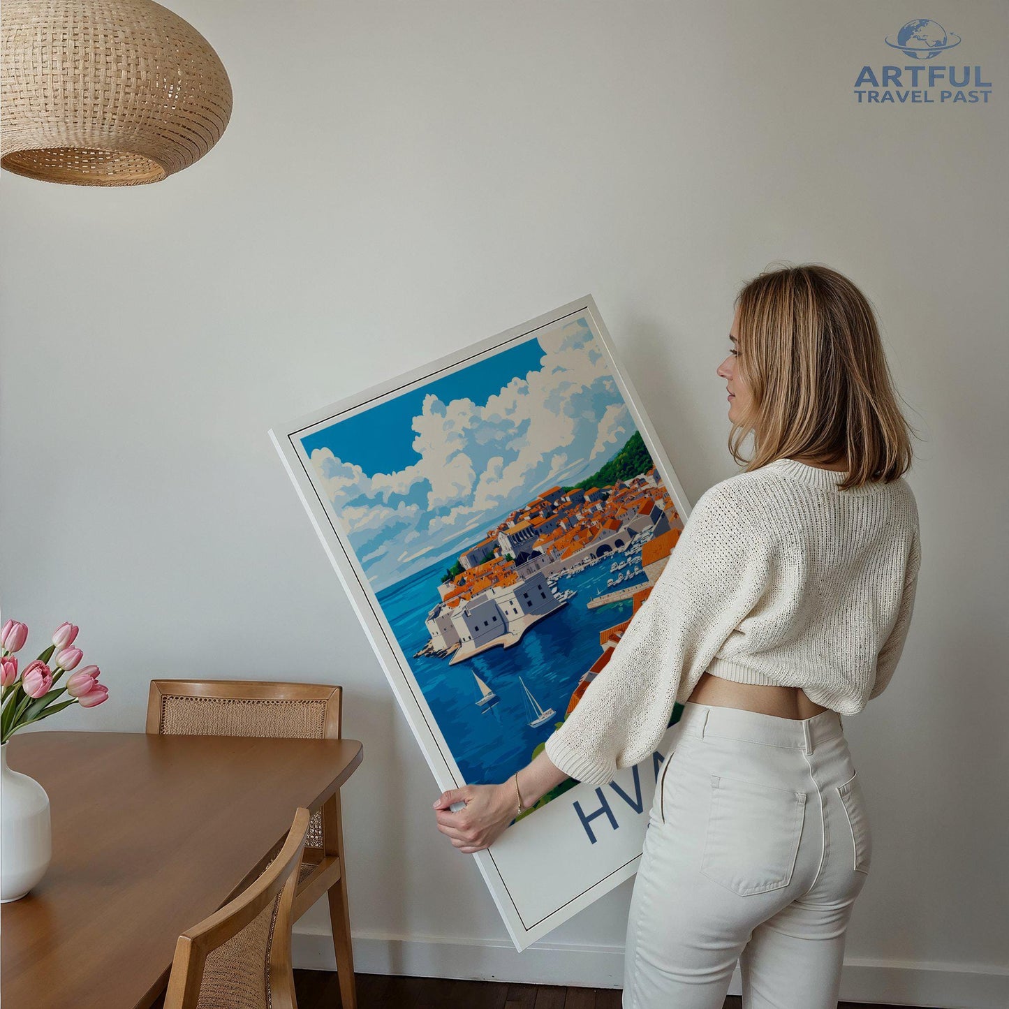 Hvar Poster | Croatia Wall Art | Mediterranean Decor