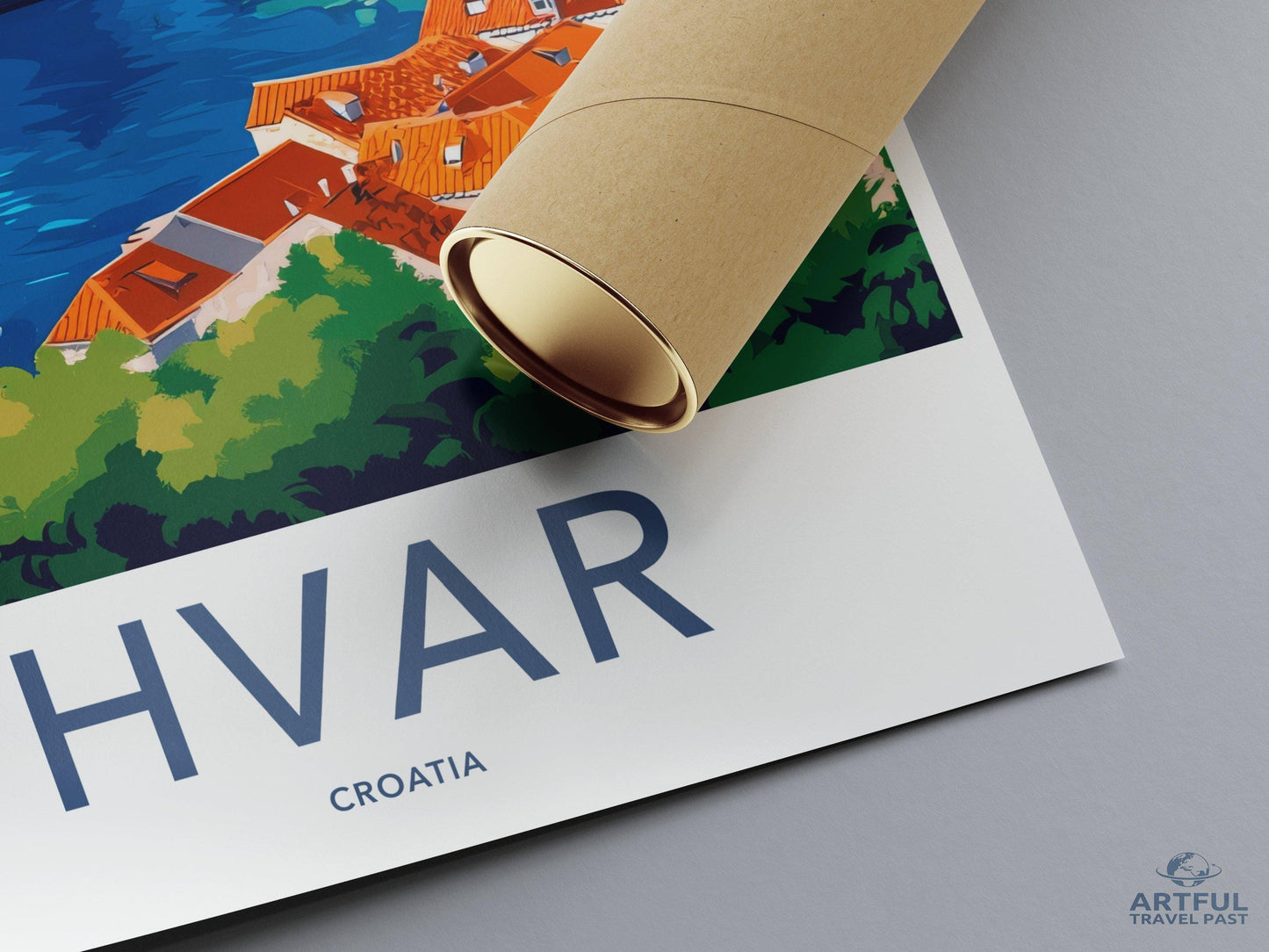 Hvar Poster | Croatia Wall Art | Mediterranean Decor