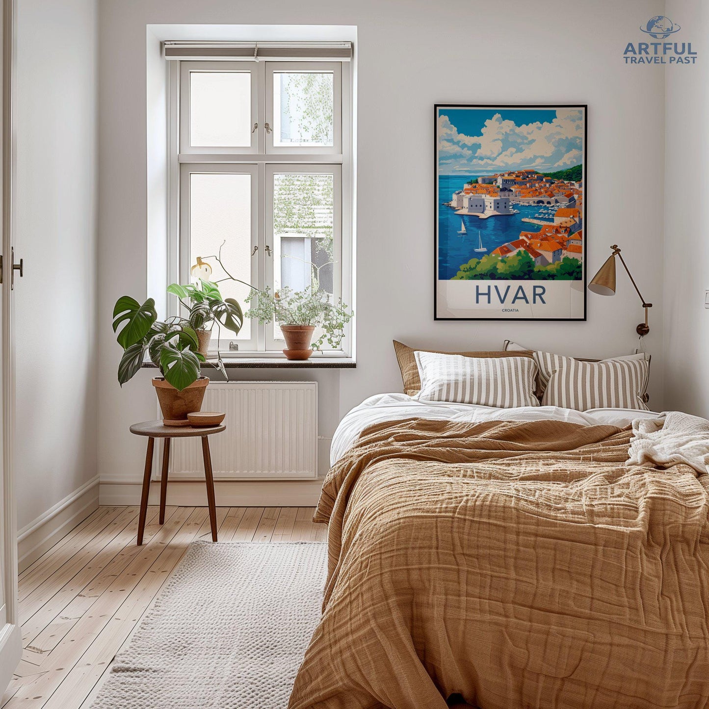 Hvar Poster | Croatia Wall Art | Mediterranean Decor
