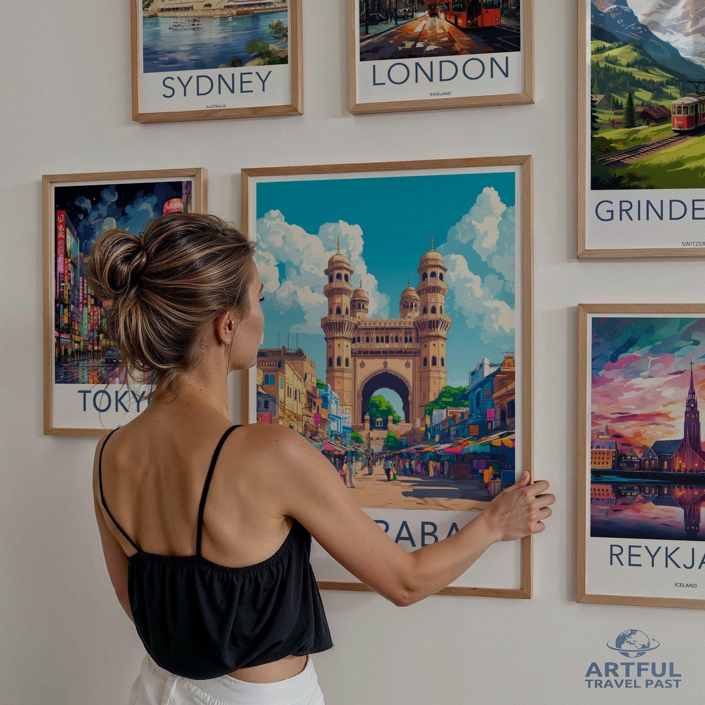 Hyderabad Poster | Telangana Wall Art | India Decor
