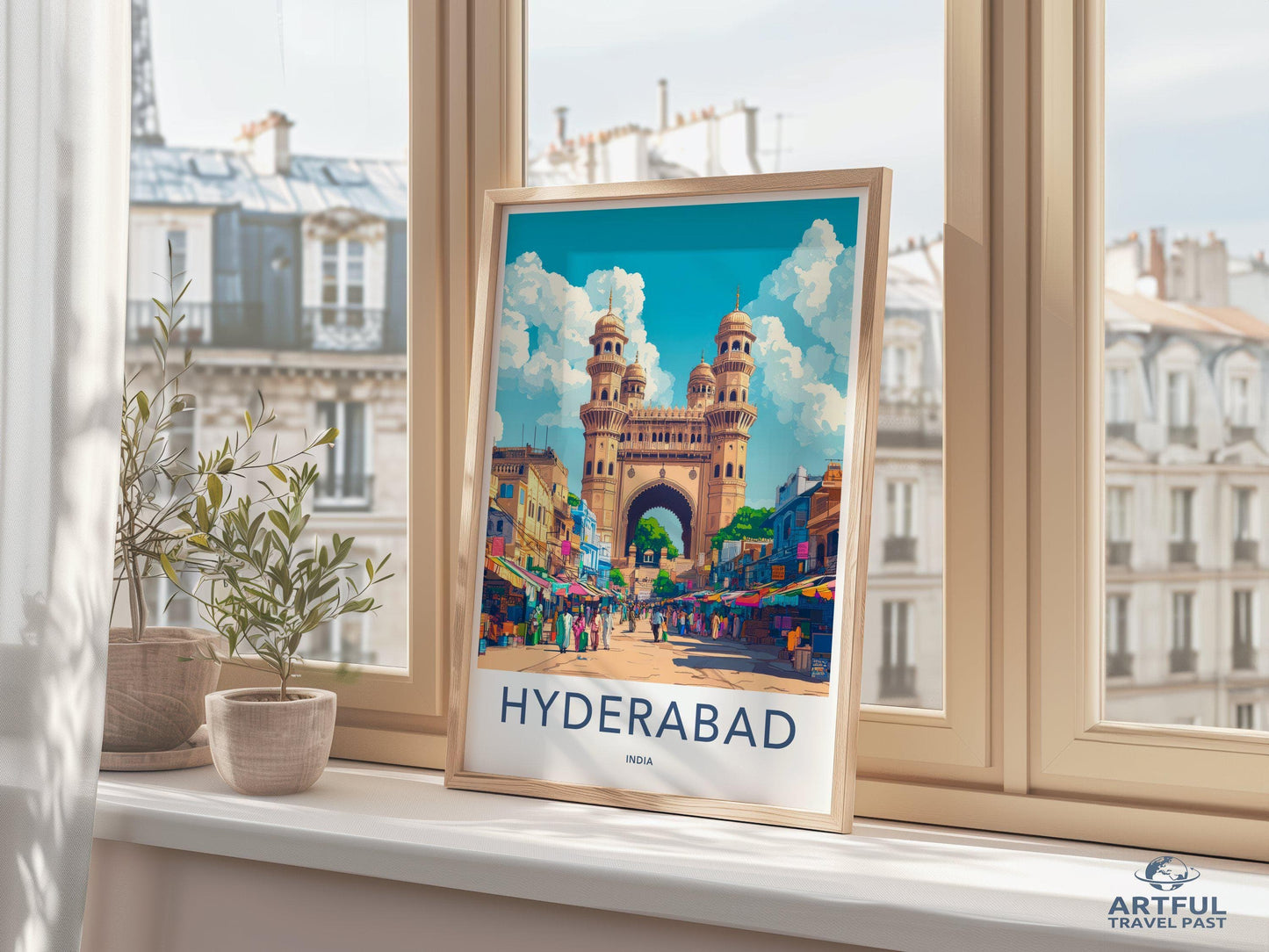Hyderabad Poster | Telangana Wall Art | India Decor