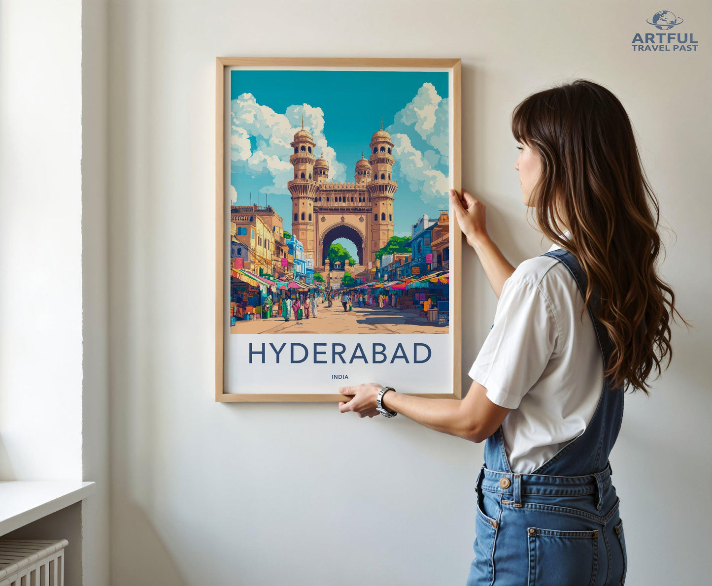 Hyderabad Poster | Telangana Wall Art | India Decor