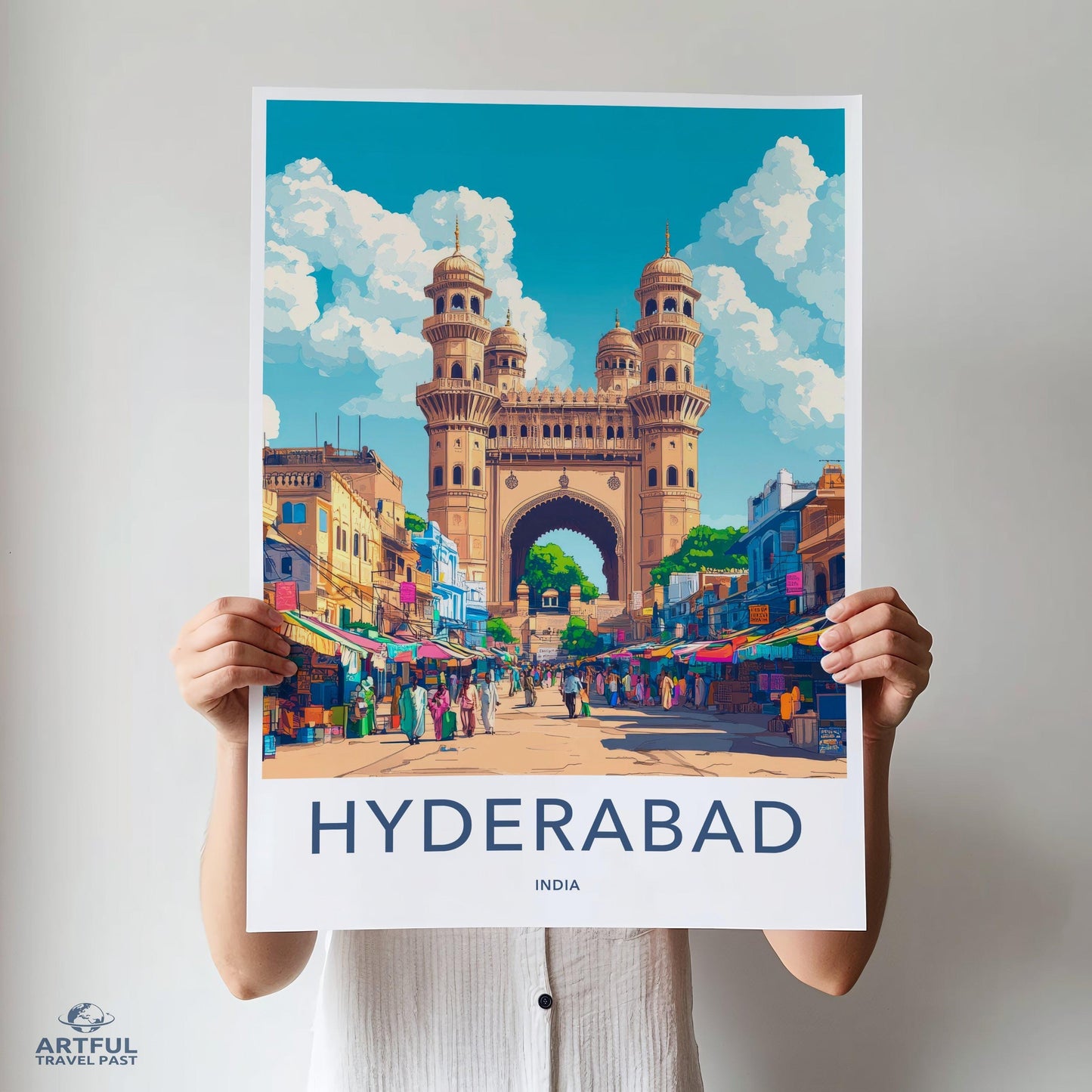 Hyderabad Poster | Telangana Wall Art | India Decor