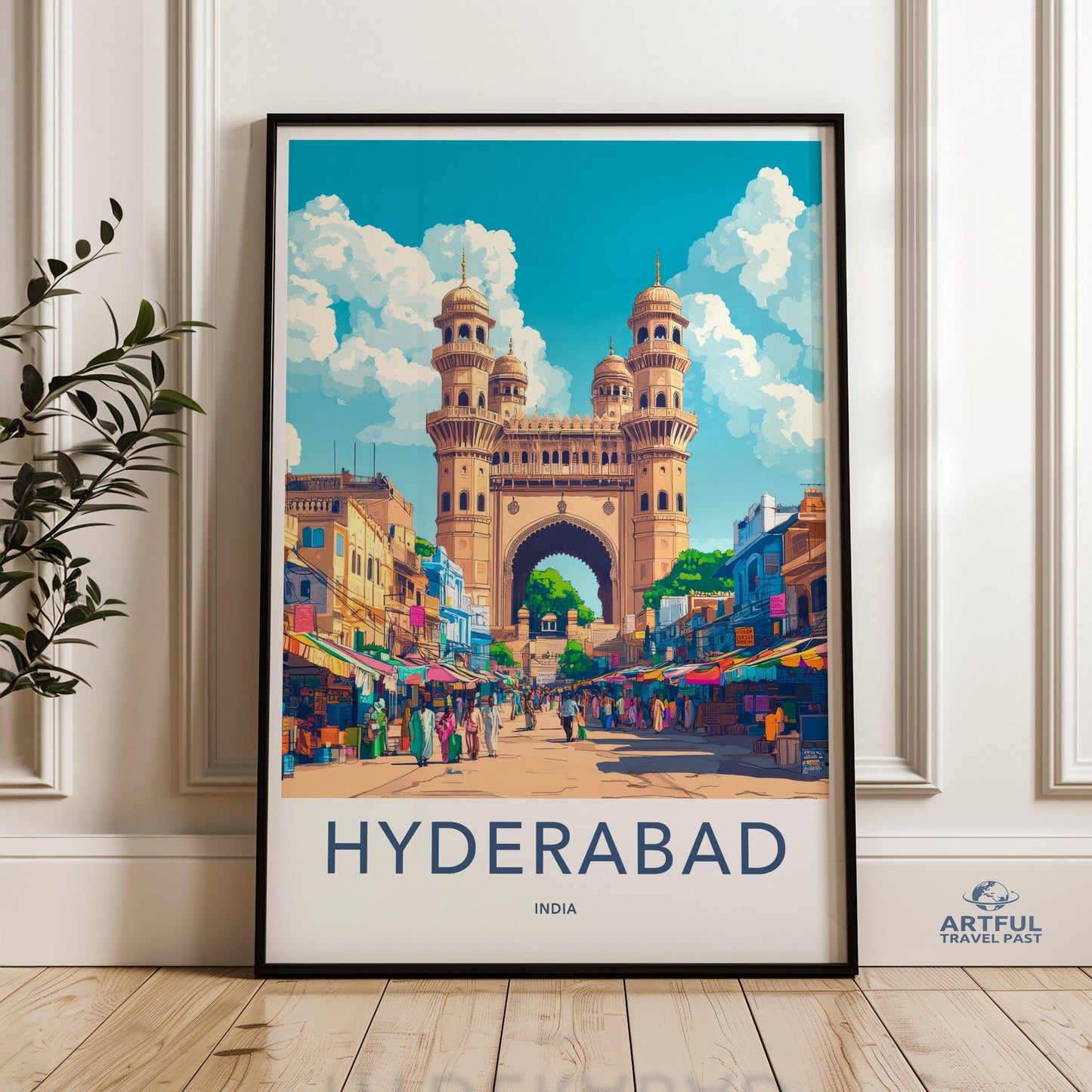 Hyderabad Poster | Telangana Wall Art | India Decor