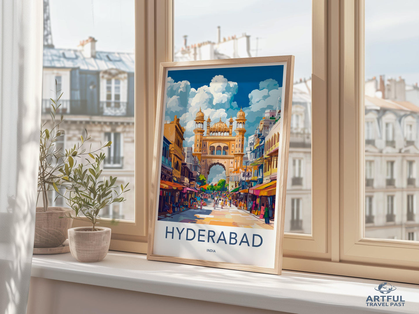 Hyderabad Poster | Telangana Wall Art | India Decor
