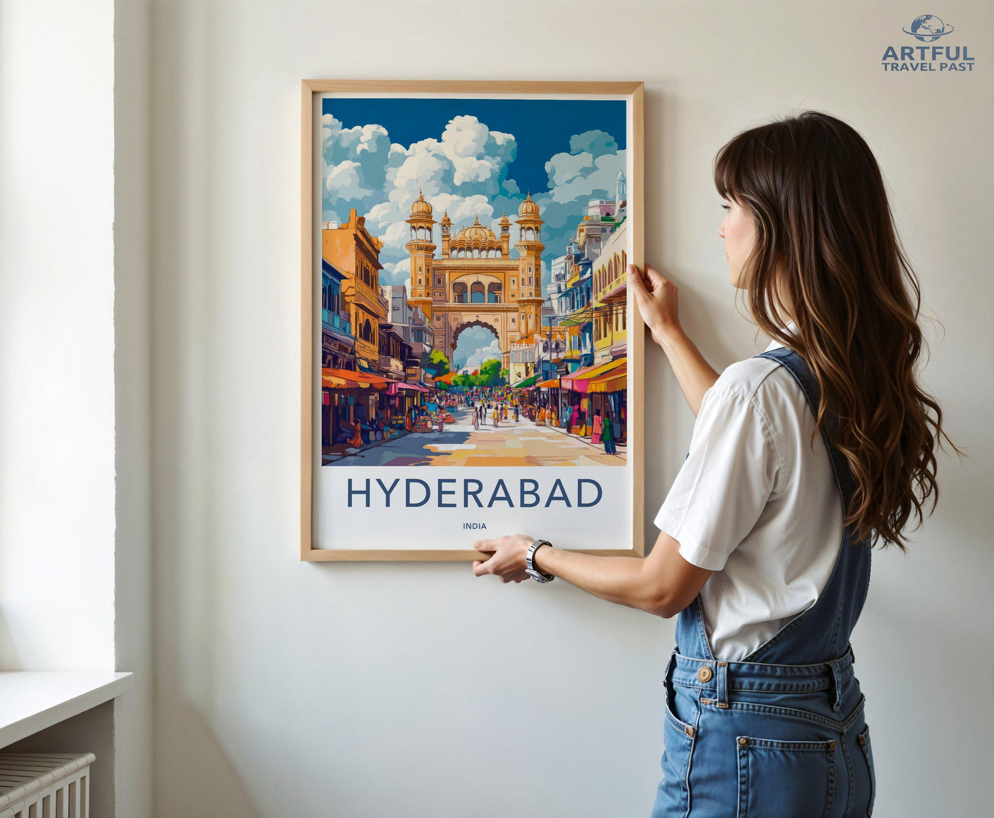 Hyderabad Poster | Telangana Wall Art | India Decor