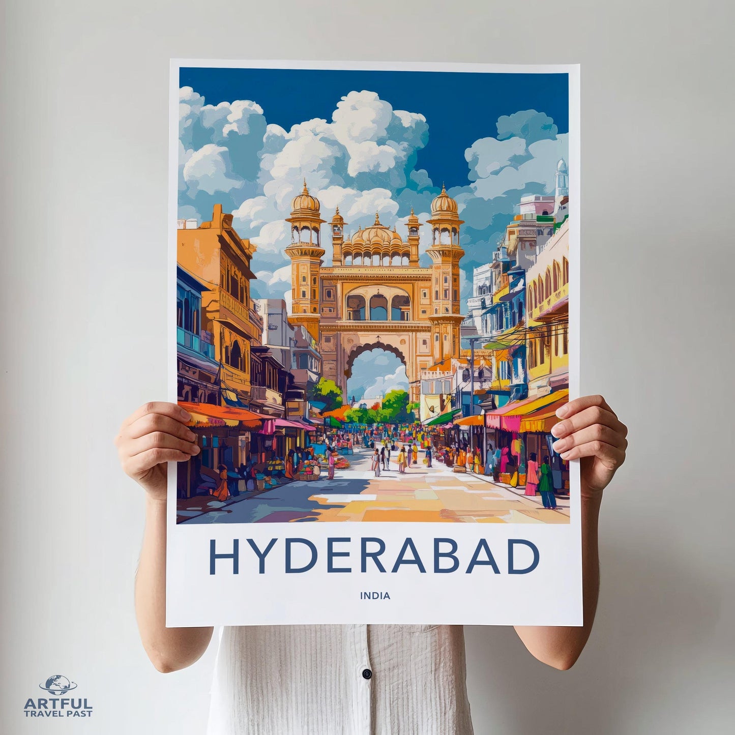 Hyderabad Poster | Telangana Wall Art | India Decor