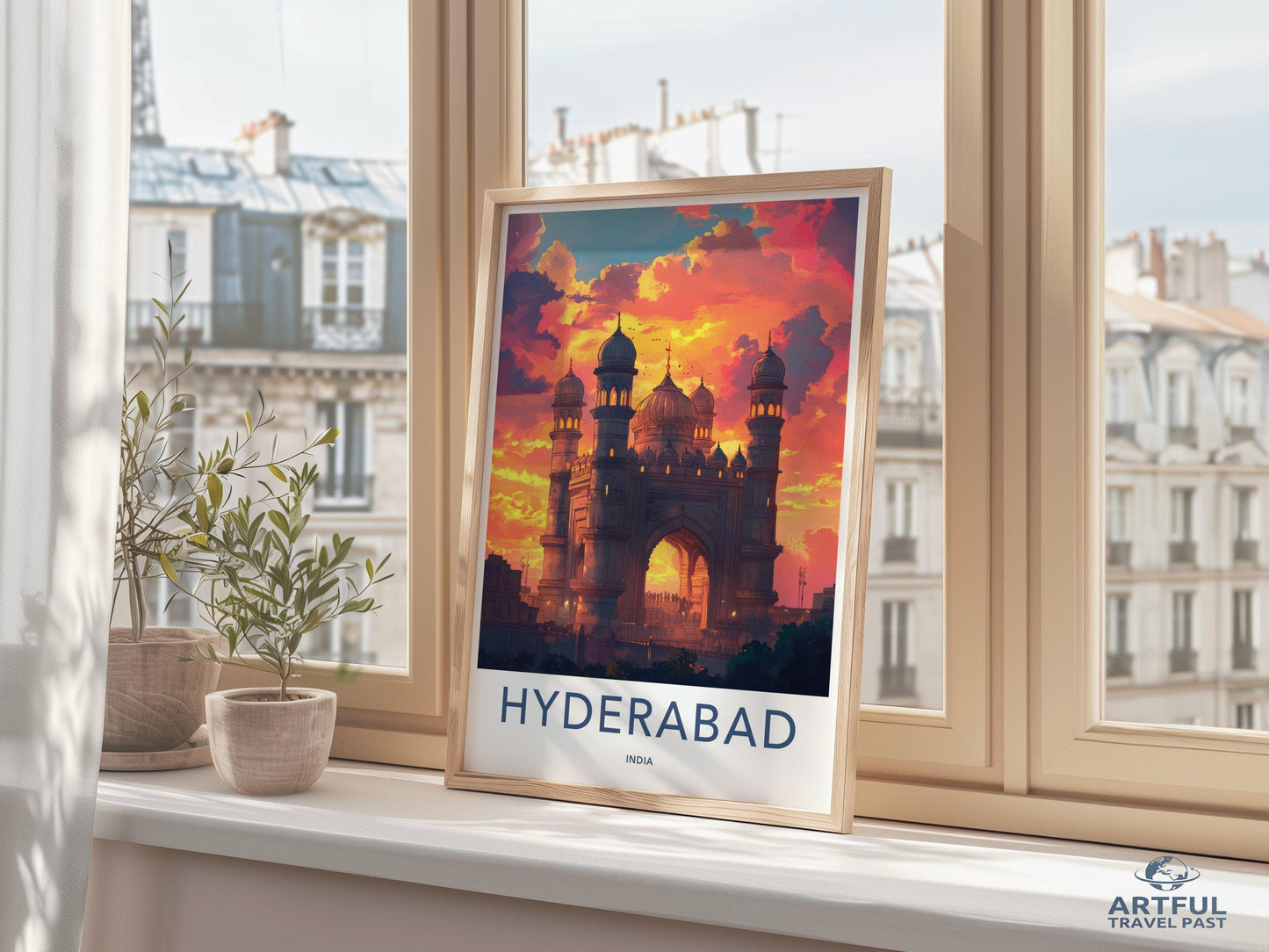 Hyderabad Poster | Telangana Wall Art | India Decor