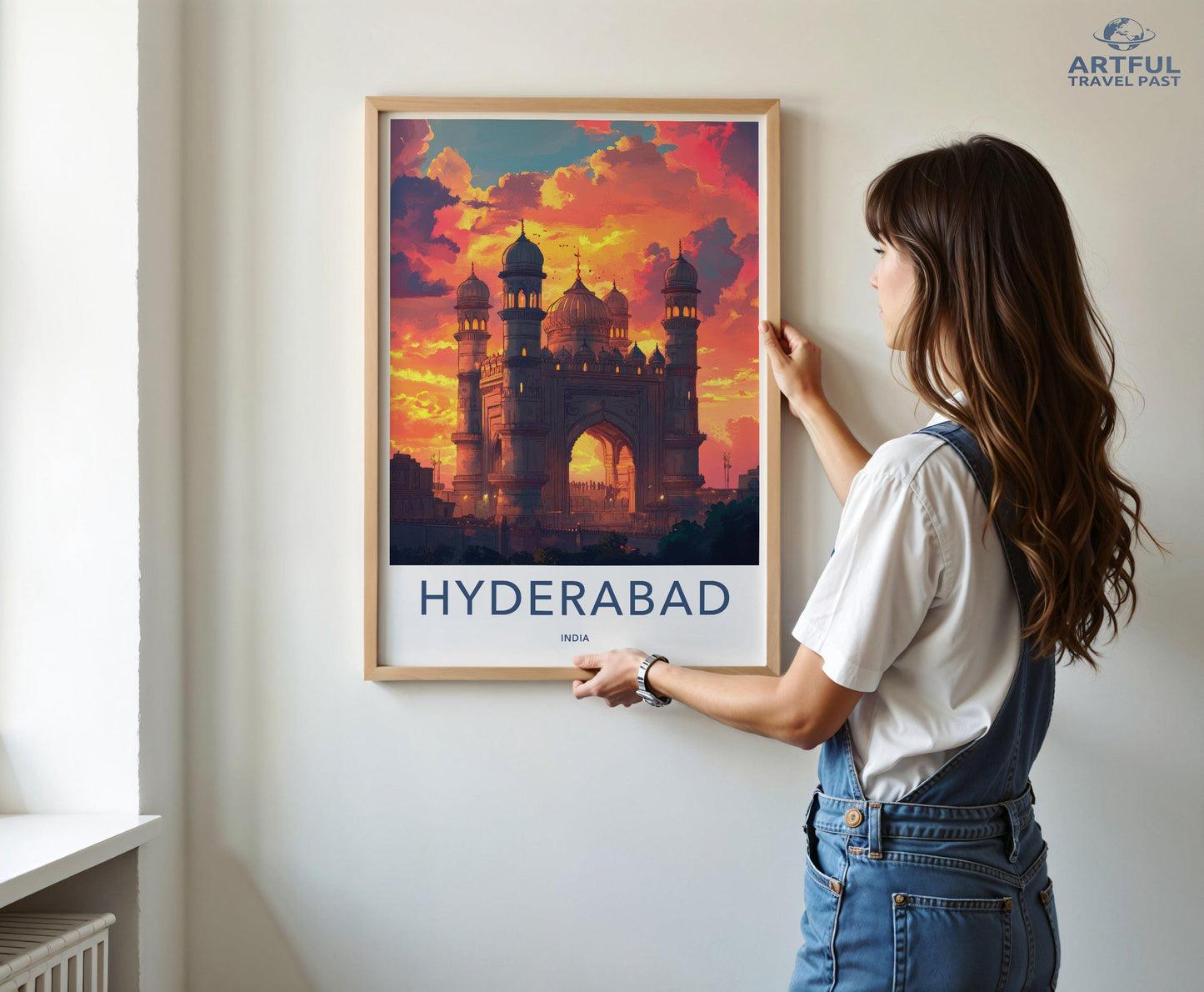 Hyderabad Poster | Telangana Wall Art | India Decor