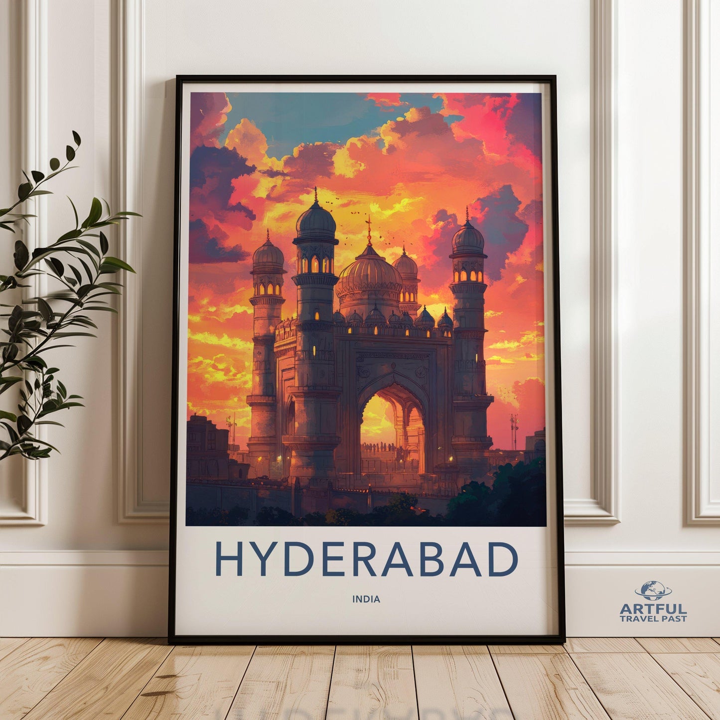 Hyderabad Poster | Telangana Wall Art | India Decor