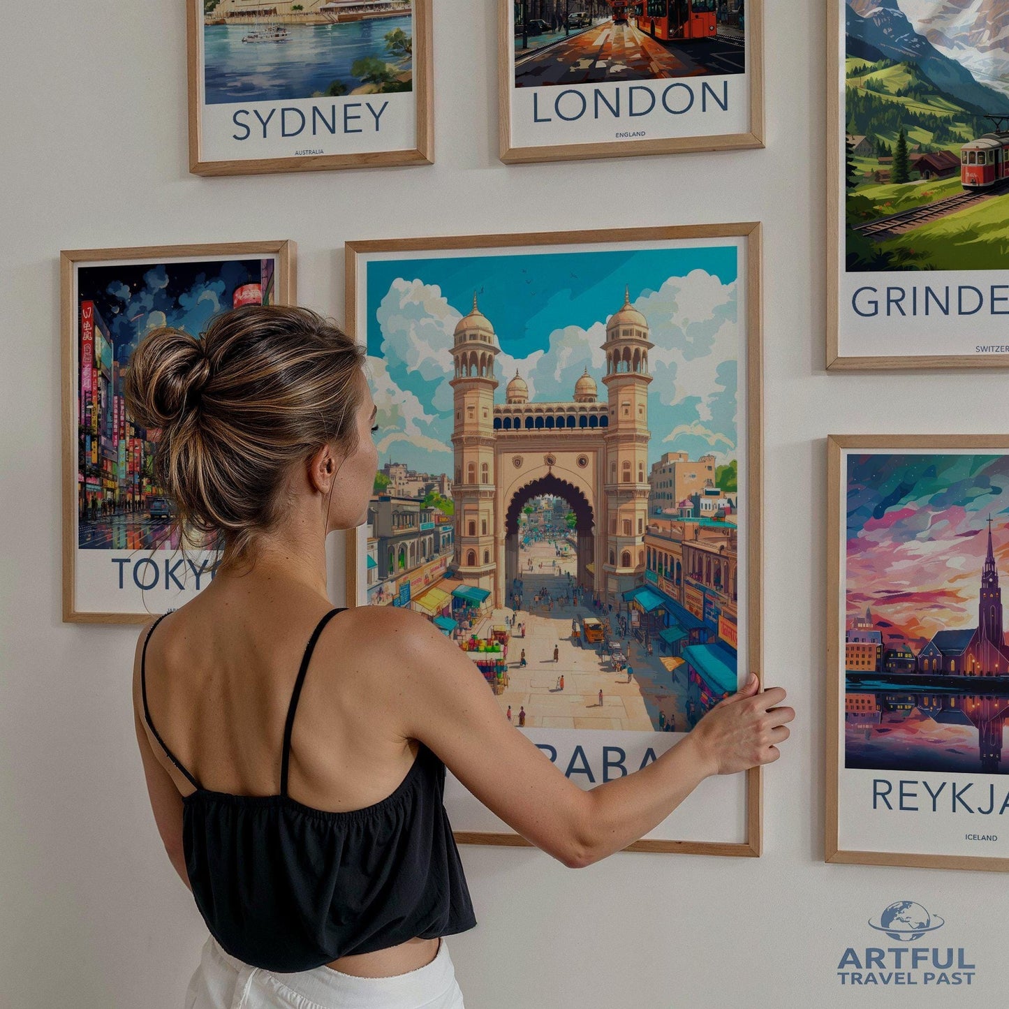 Hyderabad Poster | Telangana Wall Art | India Decor