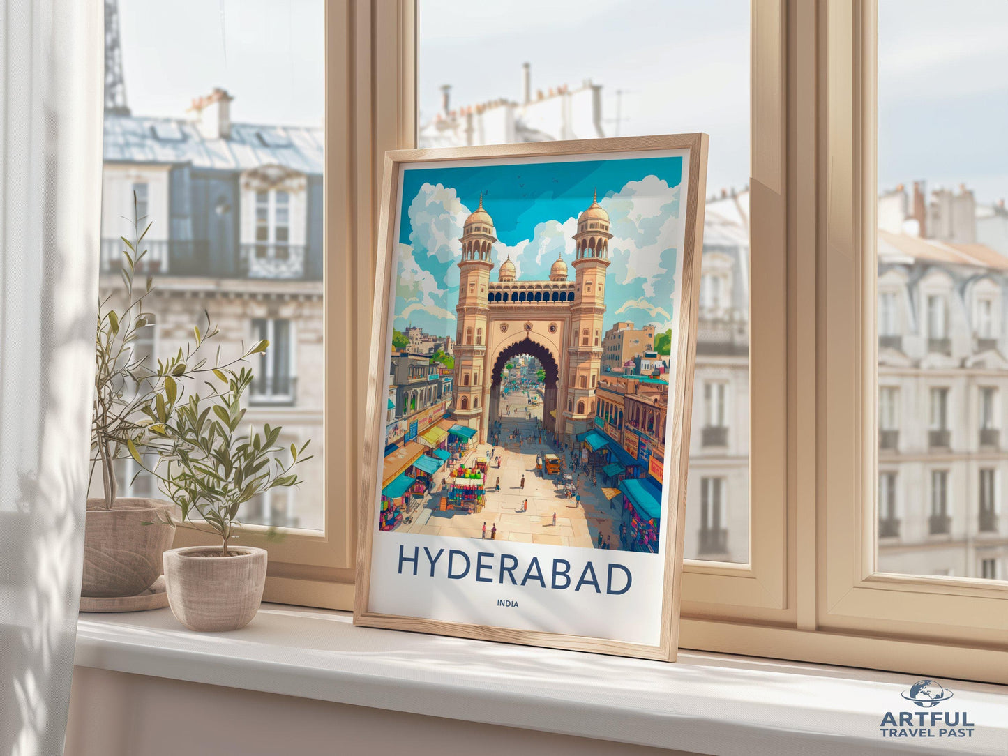Hyderabad Poster | Telangana Wall Art | India Decor