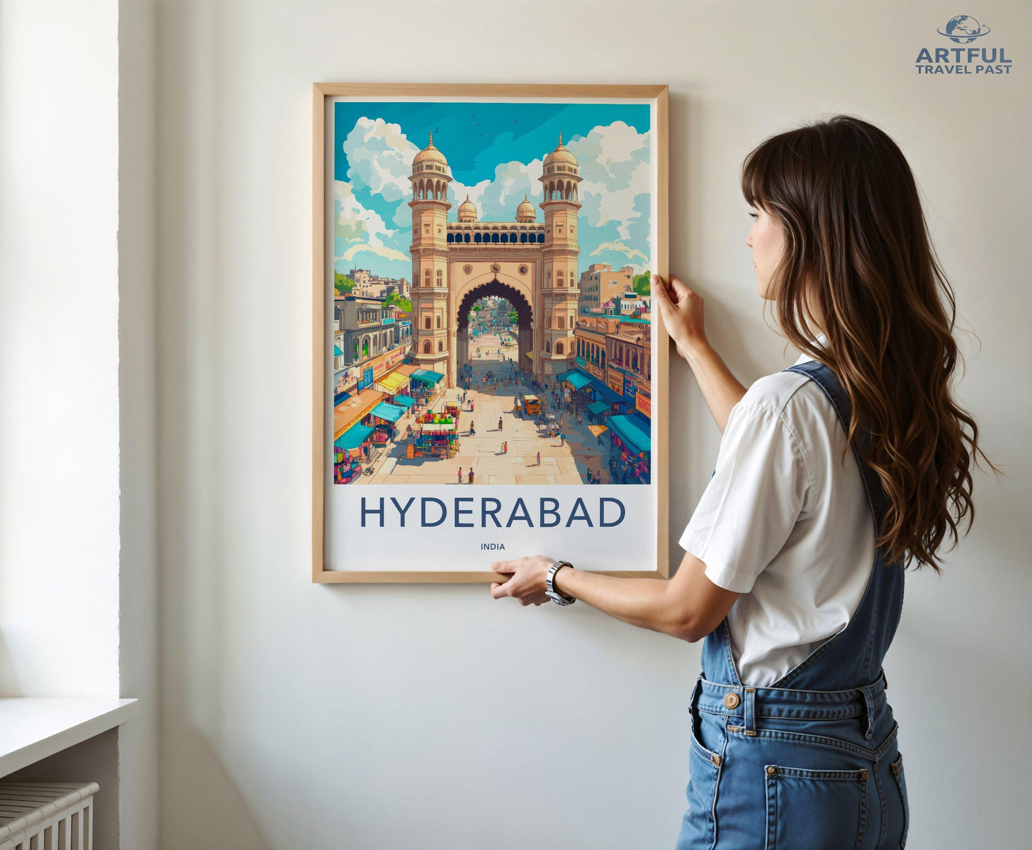 Hyderabad Poster | Telangana Wall Art | India Decor