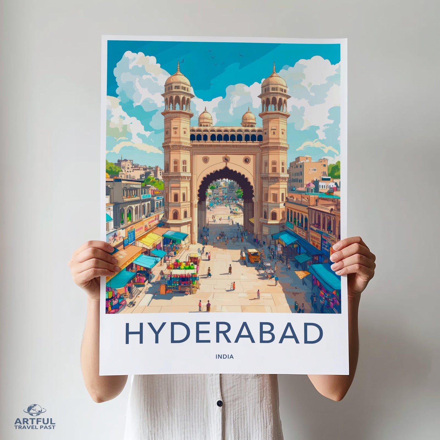 Hyderabad Poster | Telangana Wall Art | India Decor