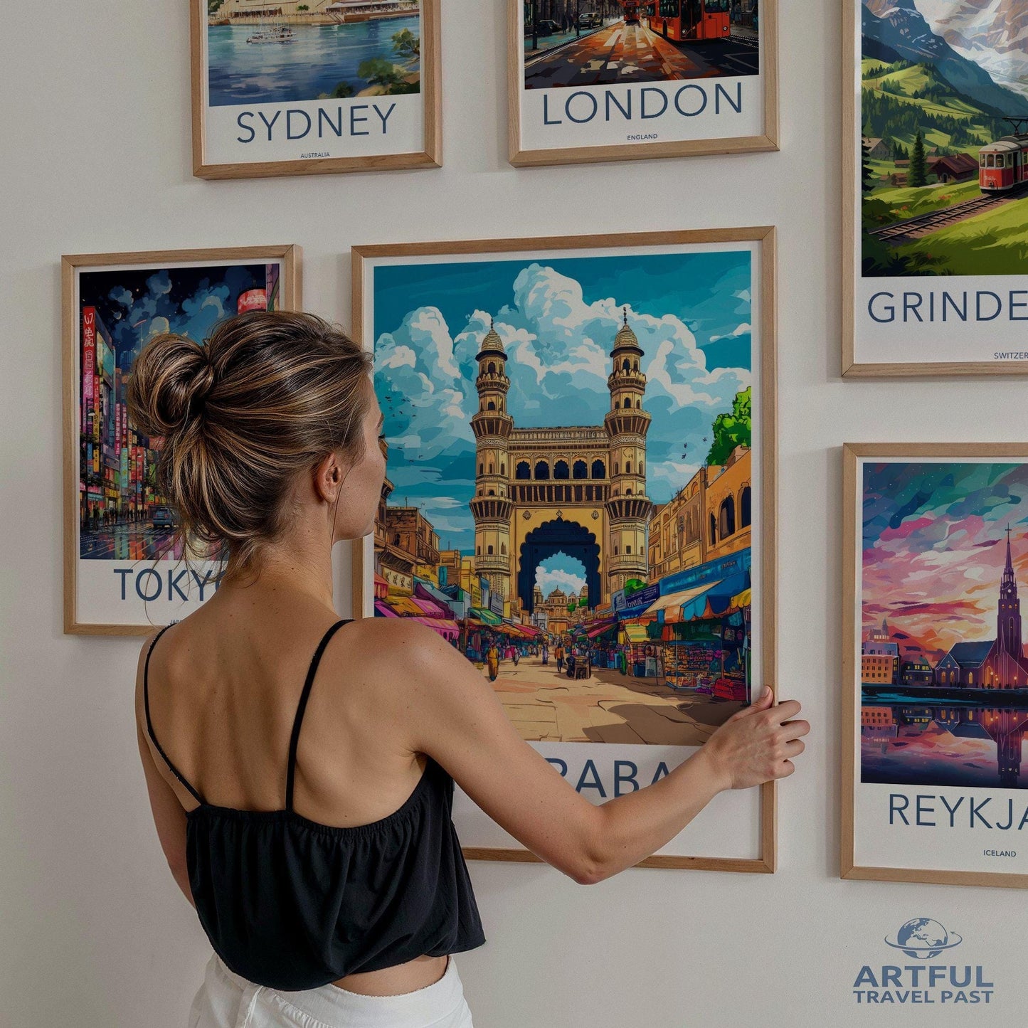 Hyderabad Poster | Telangana Wall Art | India Decor