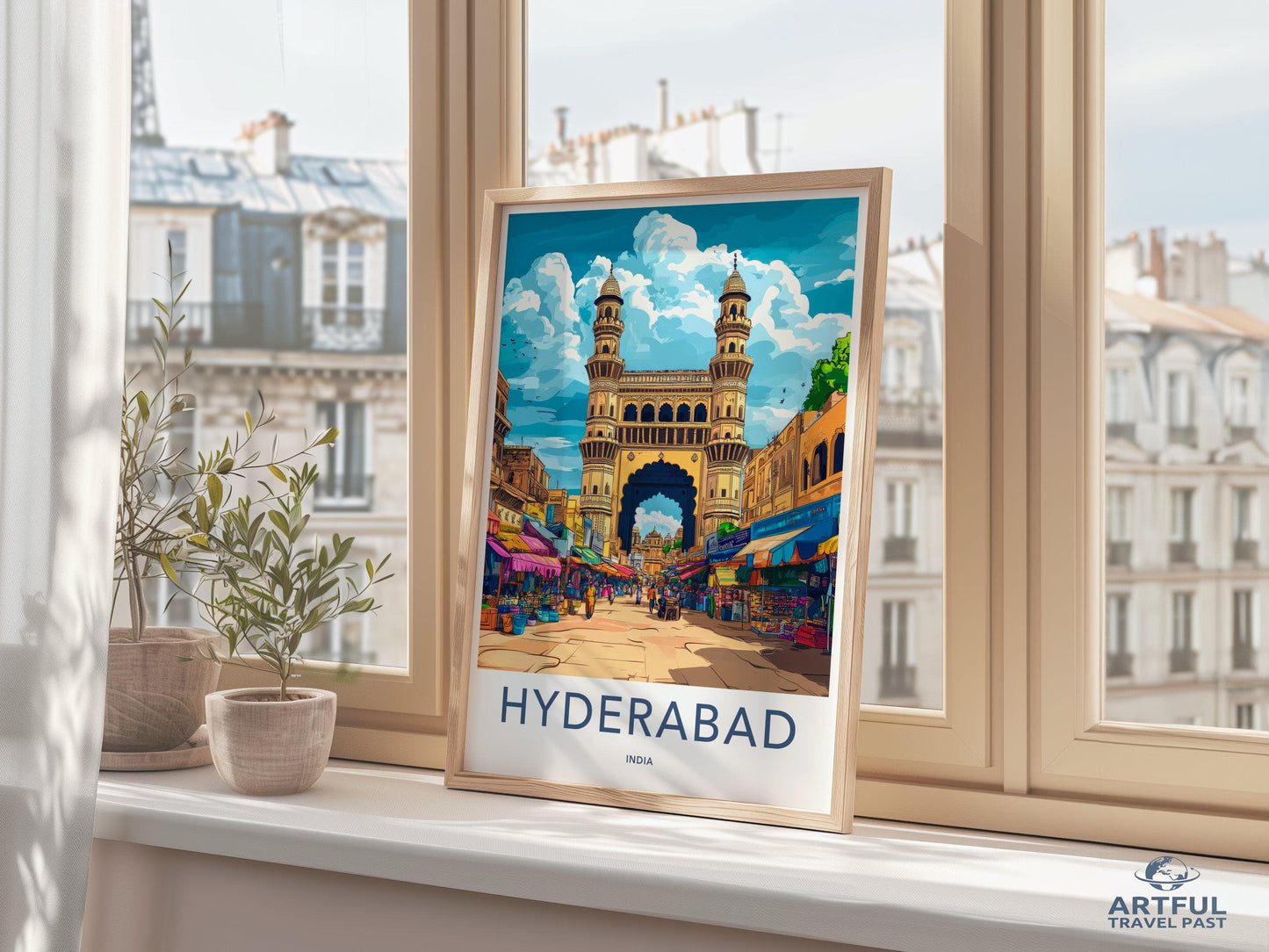 Hyderabad Poster | Telangana Wall Art | India Decor