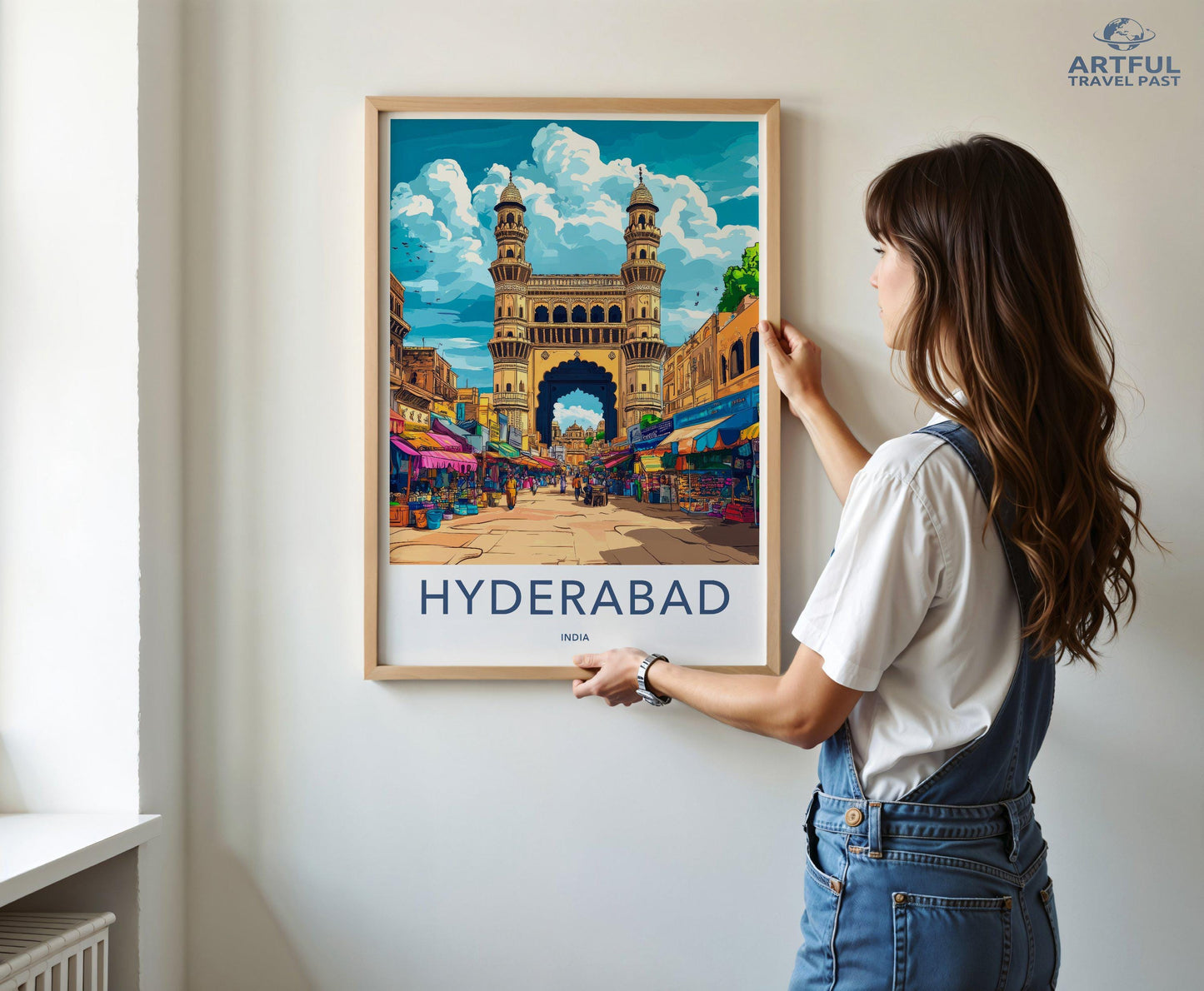 Hyderabad Poster | Telangana Wall Art | India Decor