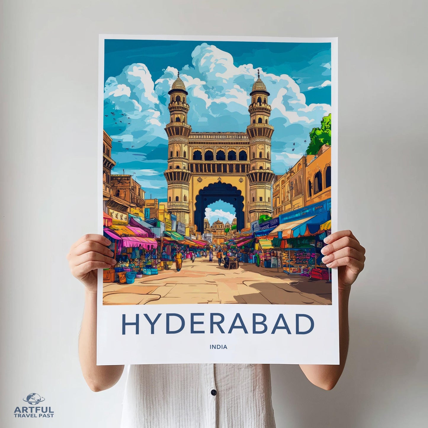 Hyderabad Poster | Telangana Wall Art | India Decor