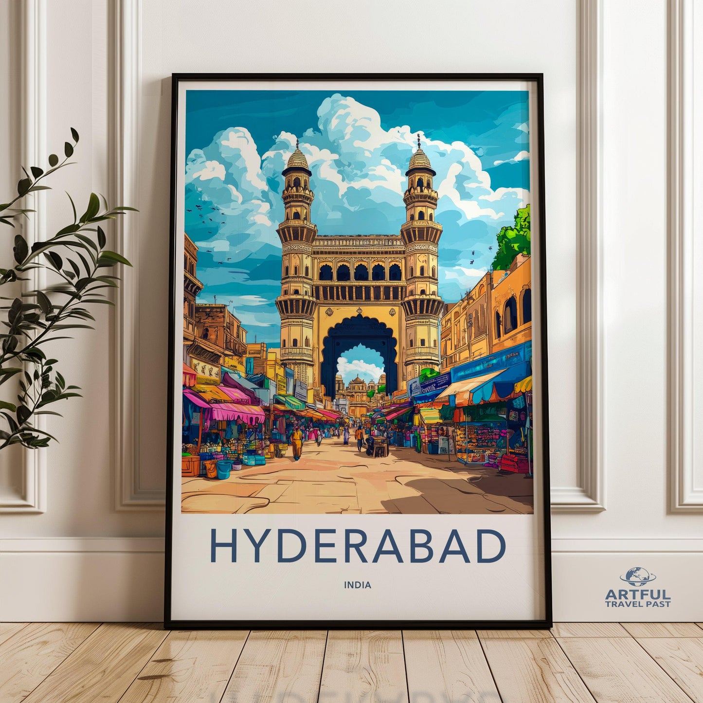 Hyderabad Poster | Telangana Wall Art | India Decor