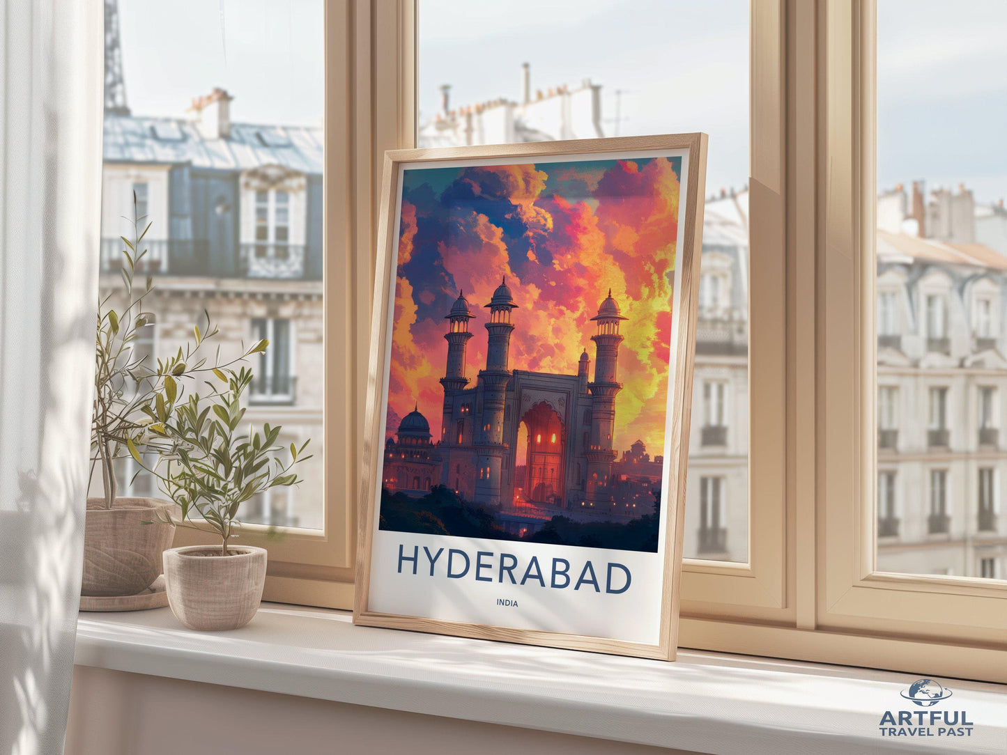 Hyderabad Poster | Telangana Wall Art | India Decor