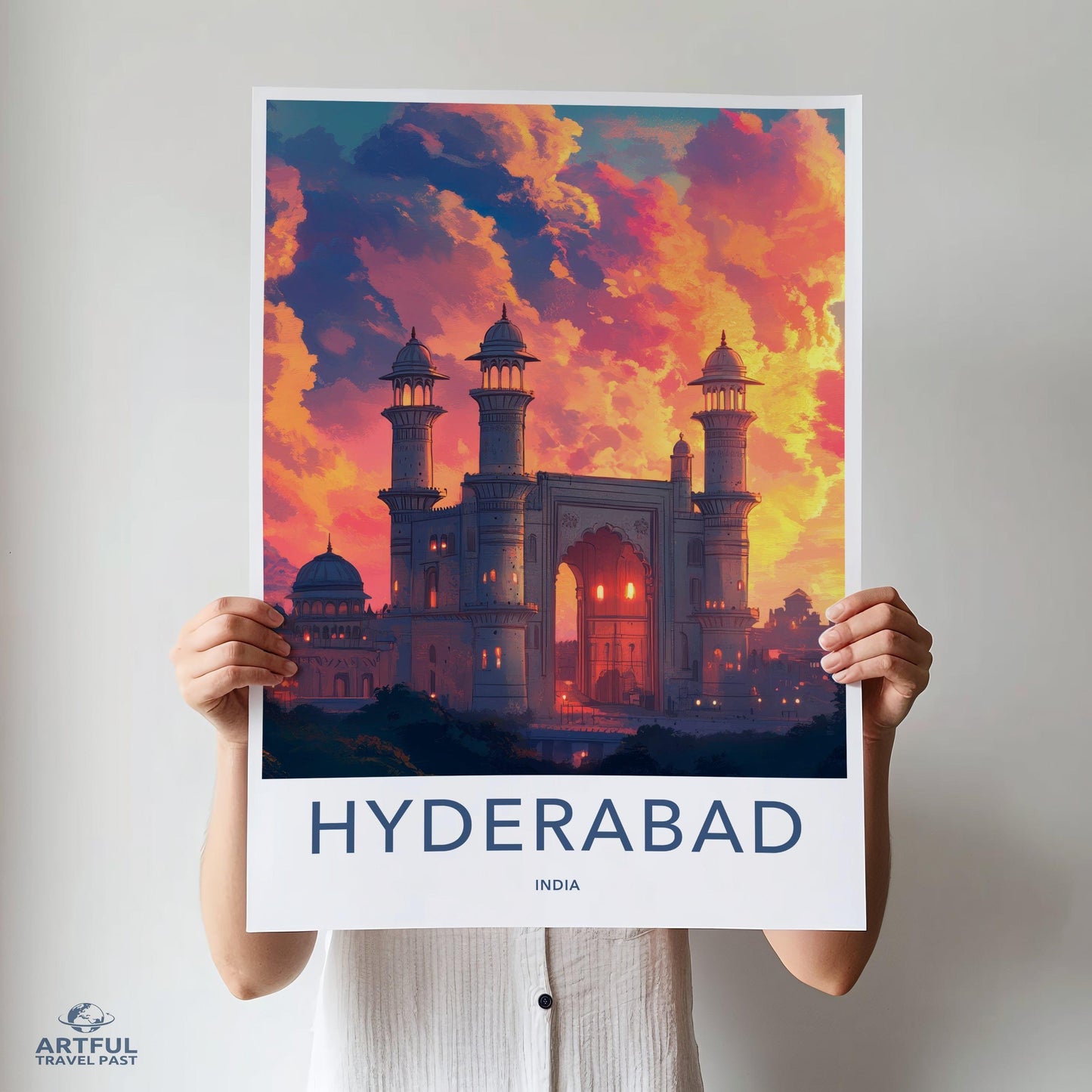 Hyderabad Poster | Telangana Wall Art | India Decor