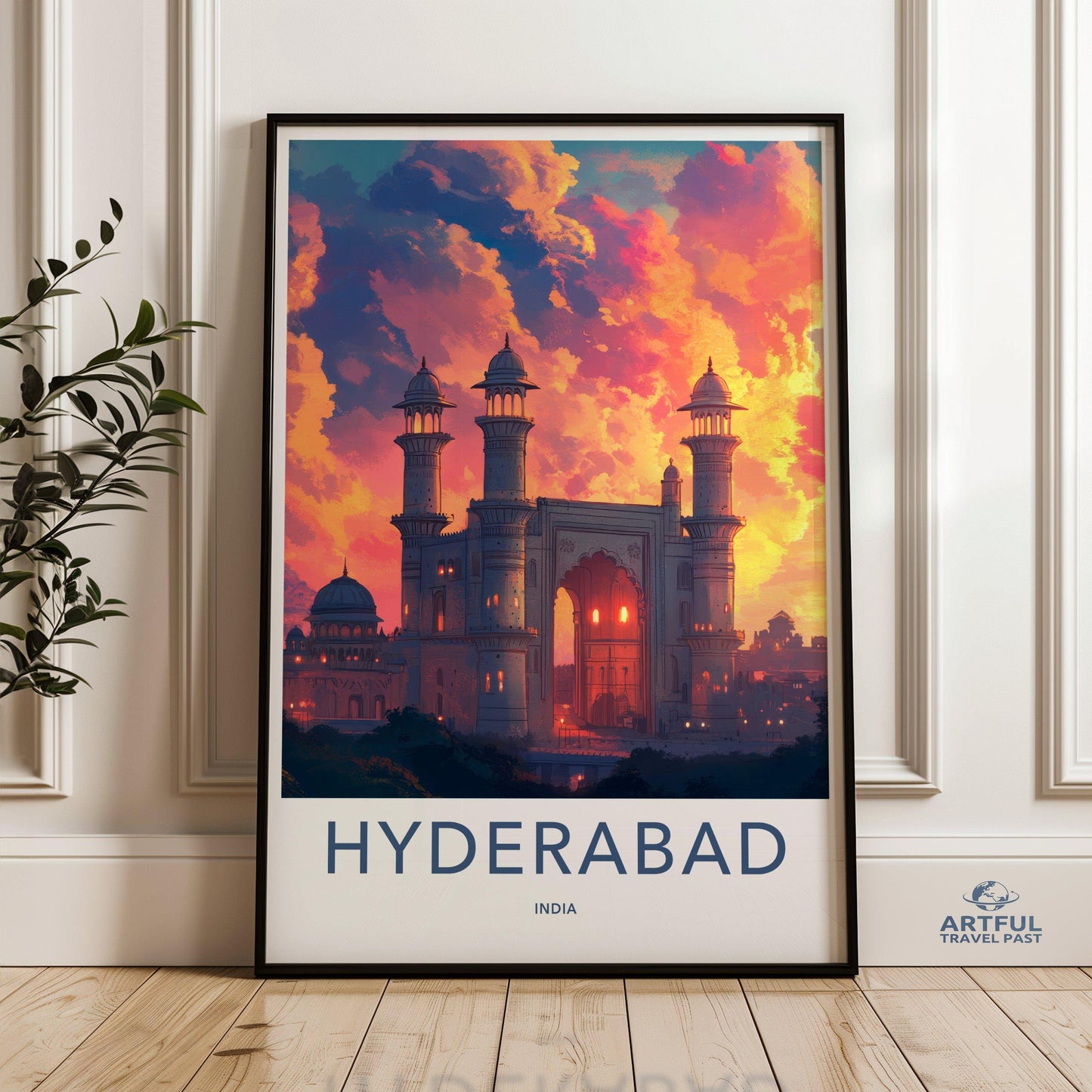 Hyderabad Poster | Telangana Wall Art | India Decor