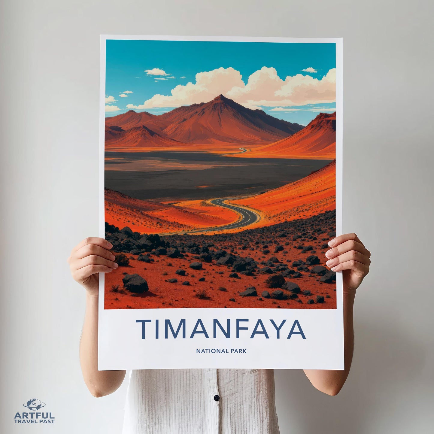 Timanfaya National Park Wall Art, Landscape Photography Print, Scenic Nature Poster, Home Decor, Travel Gift, Vibrant Mountain Artwork