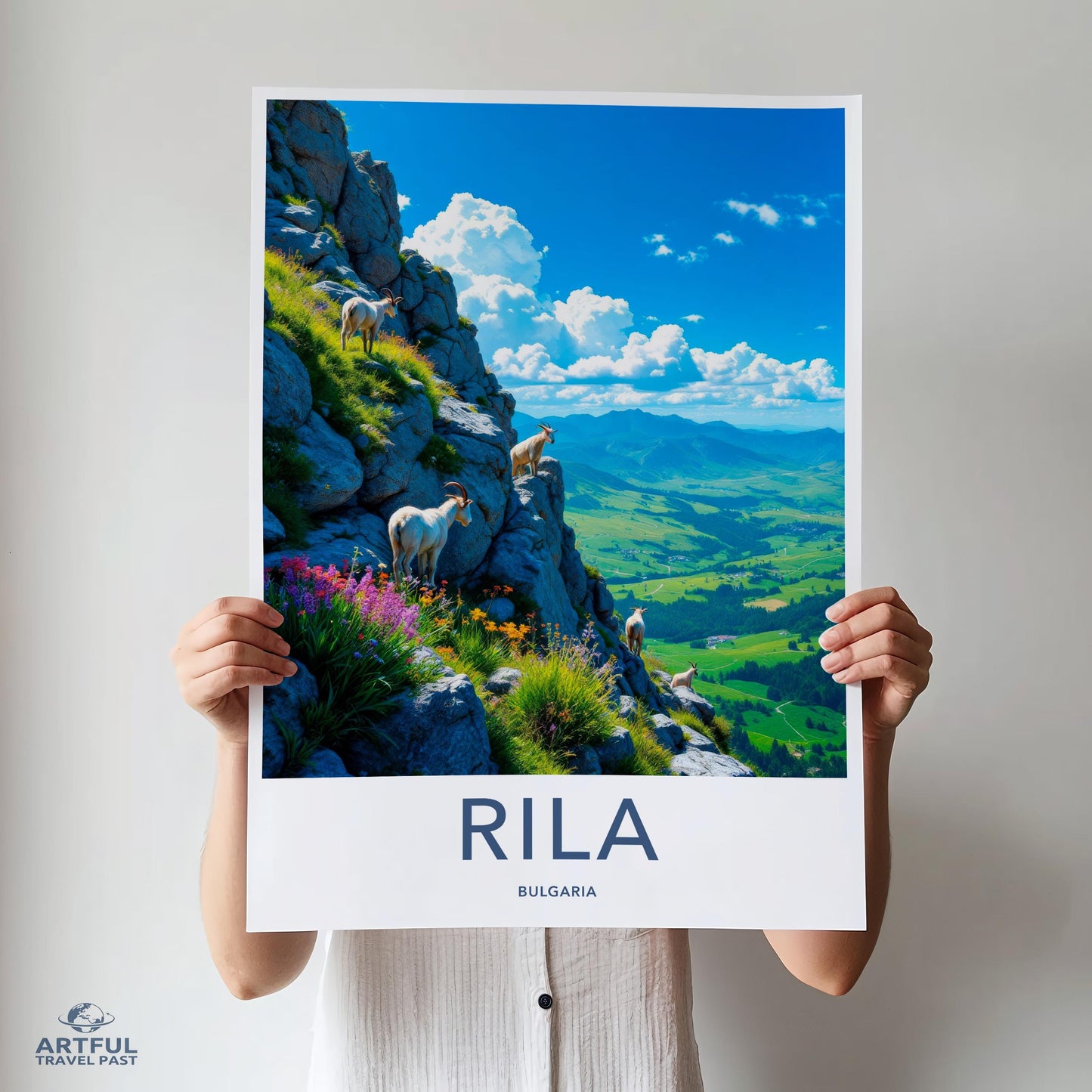 Bulgaria Travel Print, Rila Mountain Poster, Scenic Landscape Wall Art, Nature Photography, European Travel Decor, Wanderlust Gift