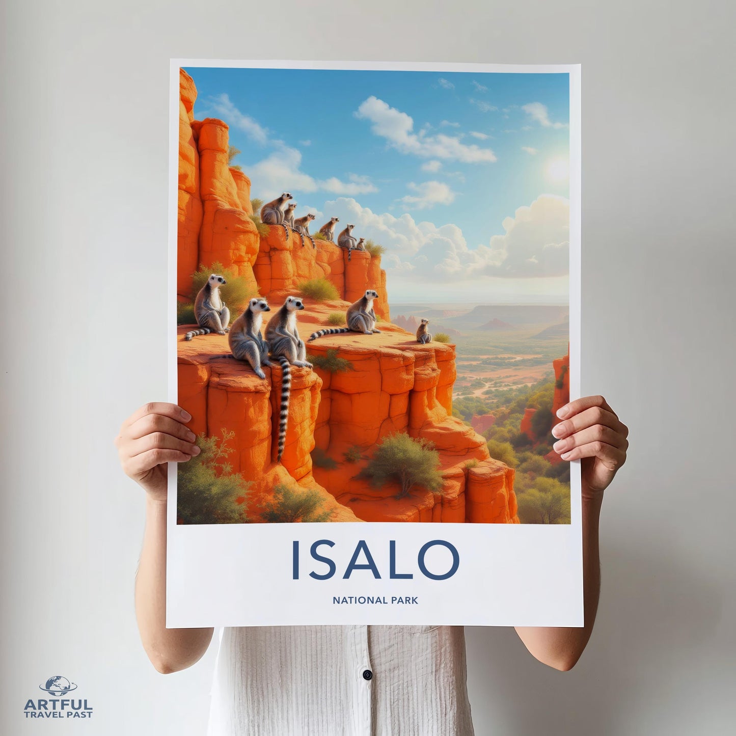 ISALO National Park Poster, Wildlife Wall Art, Nature Landscape Print, Travel Photography, Home Decor Wall Hanging, Adventure Gift