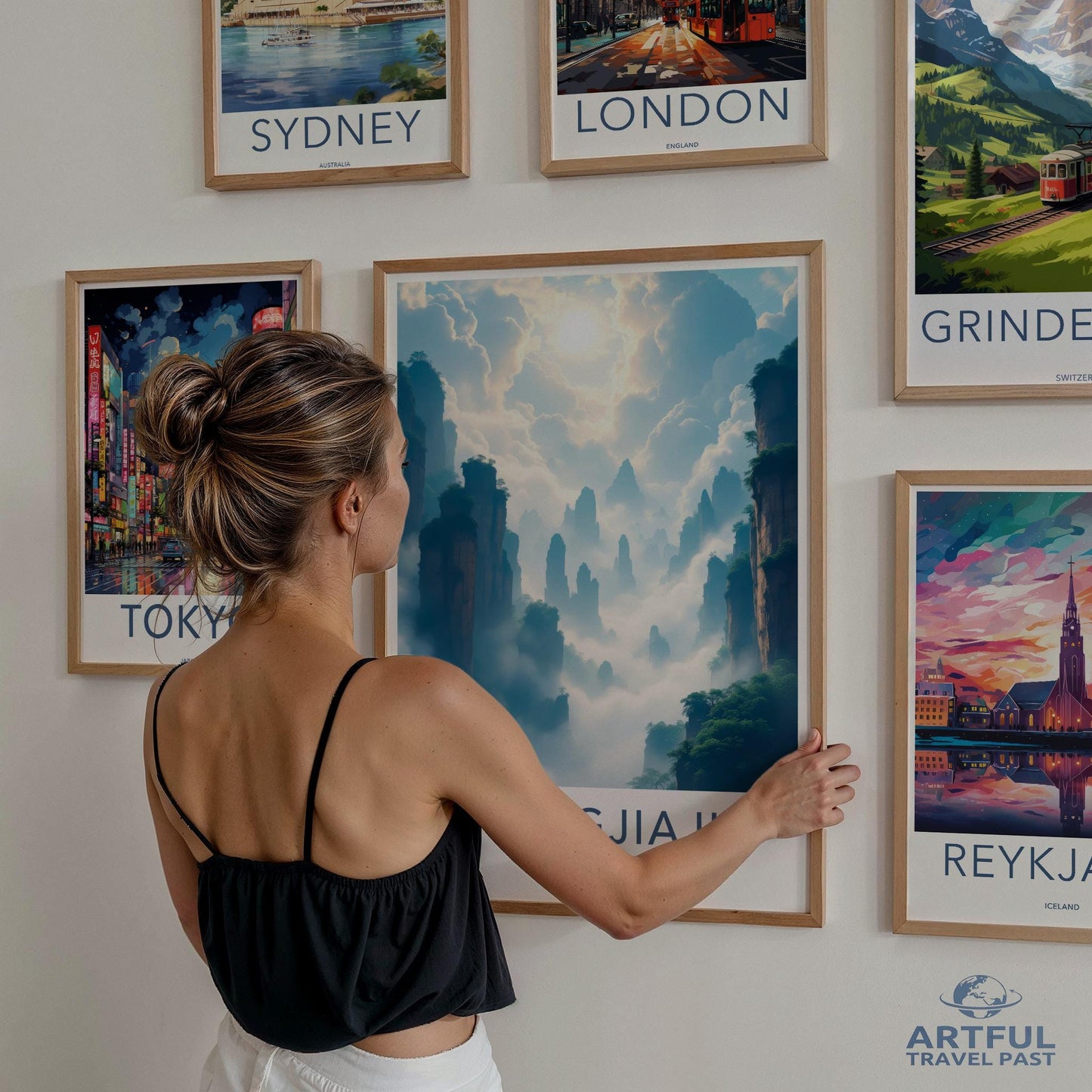 Cityscape wall art, Travel destination posters, Vintage city prints, Gallery wall decor, Retro cityscape art, Travel posters set