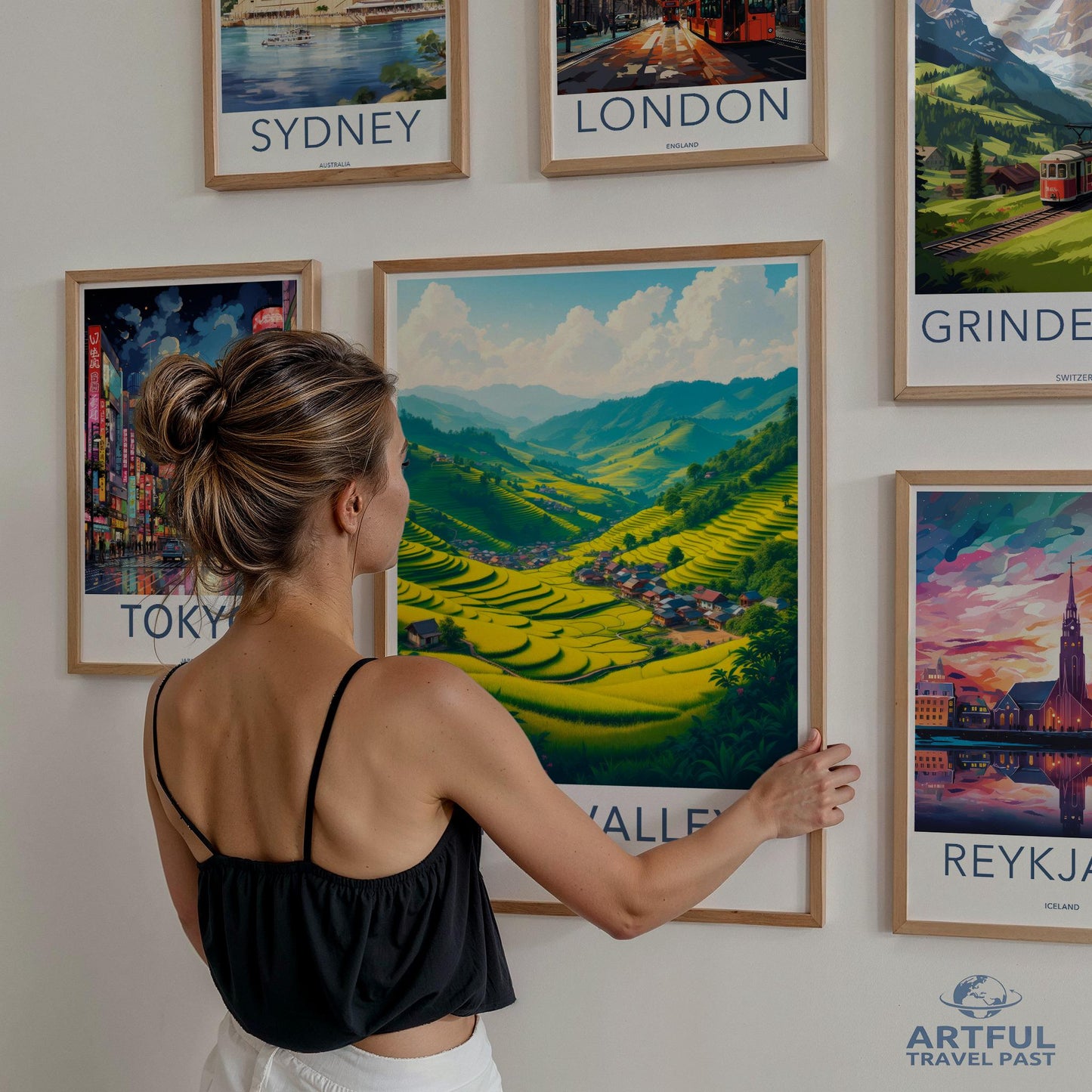 Travel Poster Collection, World City Posters, Art Print Decor, Wall Art Set, Colorful Scenic Prints, Home Decoration, Modern Art