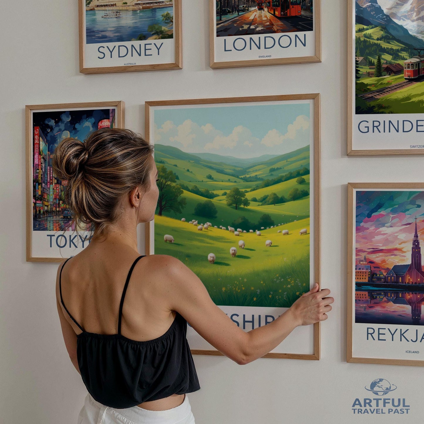 Travel Posters Set, Vintage Travel Wall Art, Cityscape Prints, Retro Travel Decor, Wanderlust Wall Art, Travel Gift Ideas