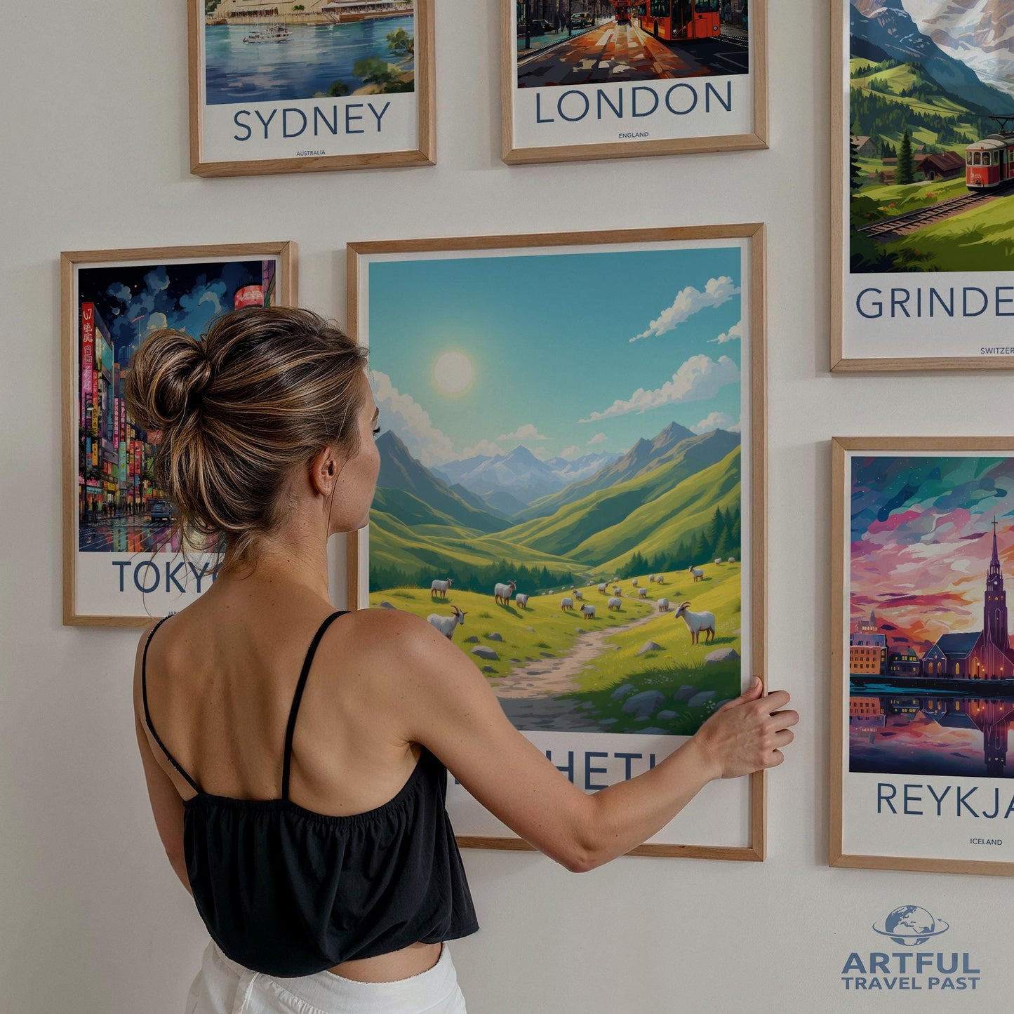 Travel Poster Set, Wall Art Prints, City Skyline Posters, Modern Home Decor, Travel Wall Art, Gallery Wall Set, Wanderlust Decor