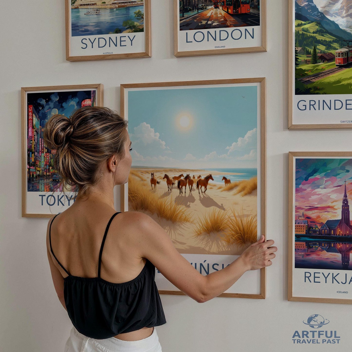 Travel Poster Wall Art Set, Vintage City Print Collection, Retro Travel Posters, Artistic Home Decor, Unique Wall Art Prints