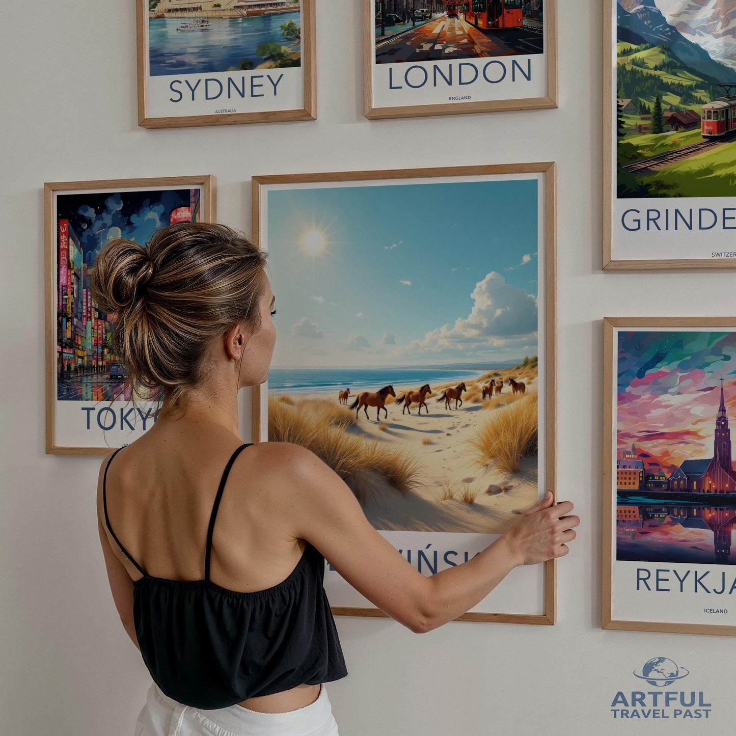 Wall Art Prints, Travel Poster Set, Cityscape Decor, Framed Art, Home Wall Decor, Travel Wall Prints, Vintage Style Travel Posters