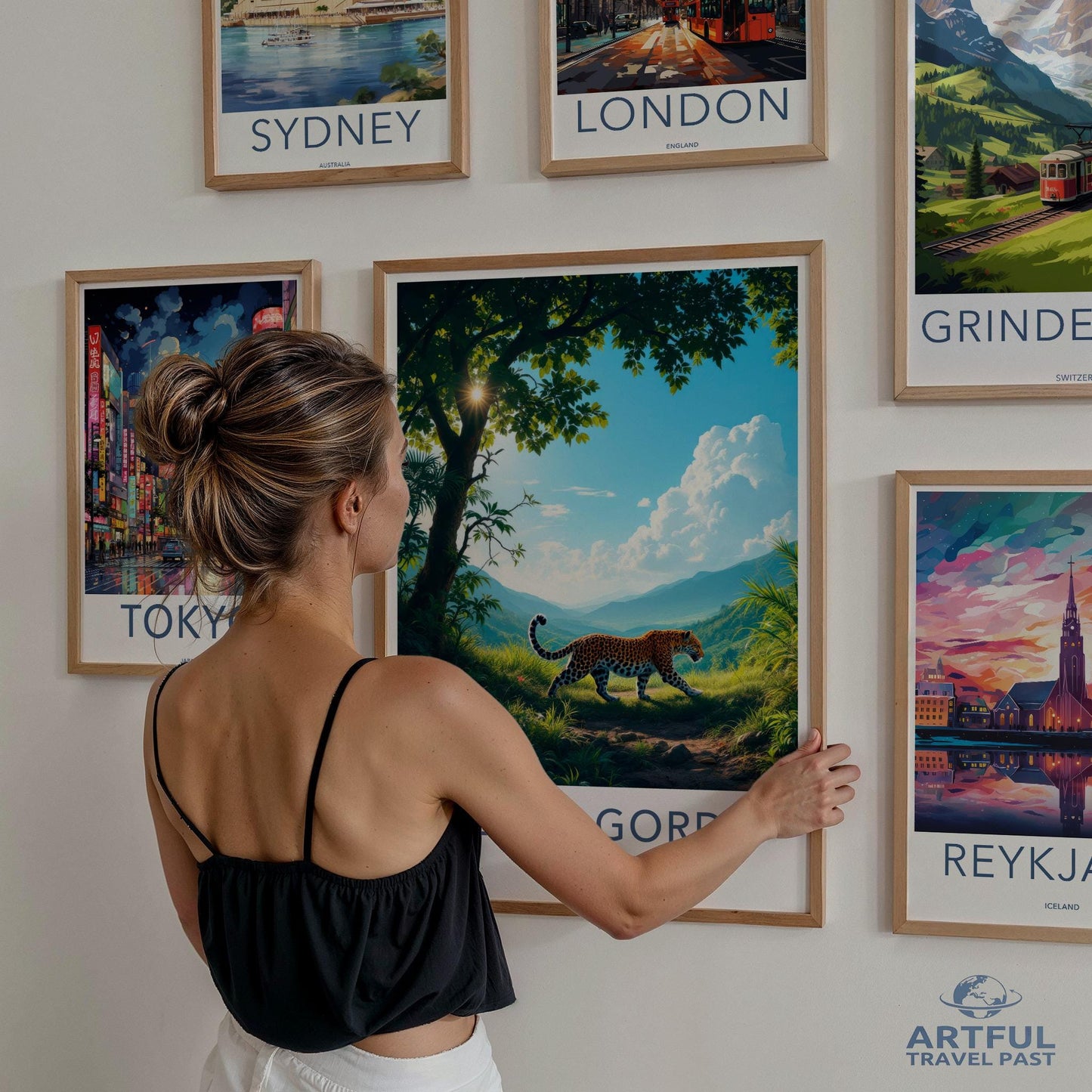 Wall art travel poster set, Vintage travel prints, Cityscape wall decor, Home office decoration, Travel themed artwork