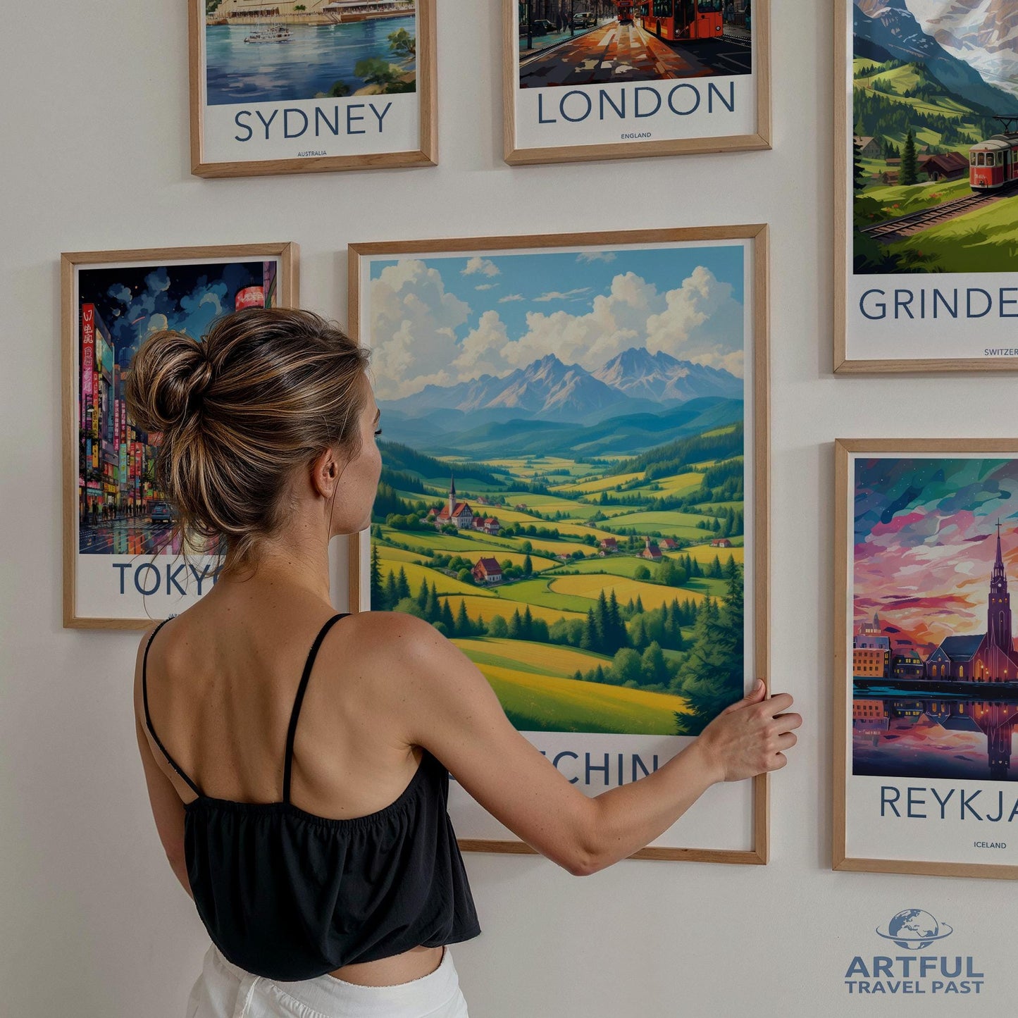 Cityscape Wall Art, Travel Poster Prints, Vibrant Landscape Decor, Modern Home Art, Gallery Wall Inspiration, Unique Art Gift