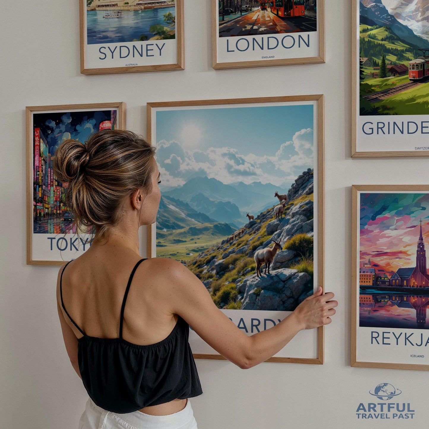 Travel Posters Wall Art, Cityscape Posters, Modern Home Decor, Wanderlust Prints, Gallery Wall, Scenic Travel Art, Vintage Travel Posters